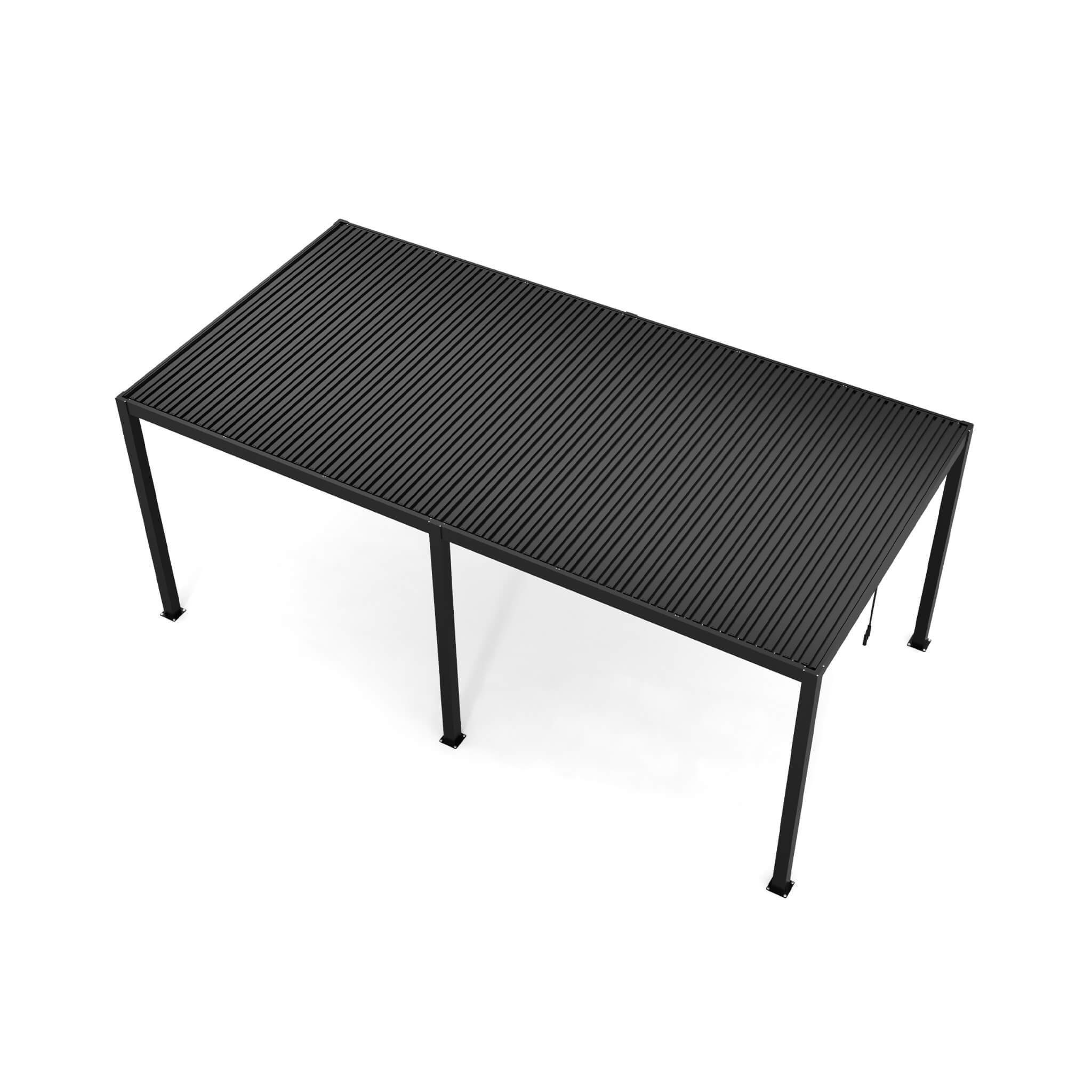 [10X19FT] Alora Modern Durable All-Weather Outdoor Pergola With Aluminum Frame And Steel Louvers (SAK32691) - We The Collective