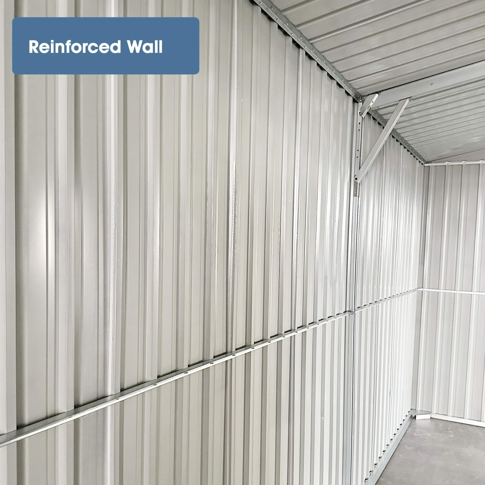 Heavy-duty 10x20ft outdoor utility garage storage shed by SAKSBY, featuring reinforced walls and air vents.