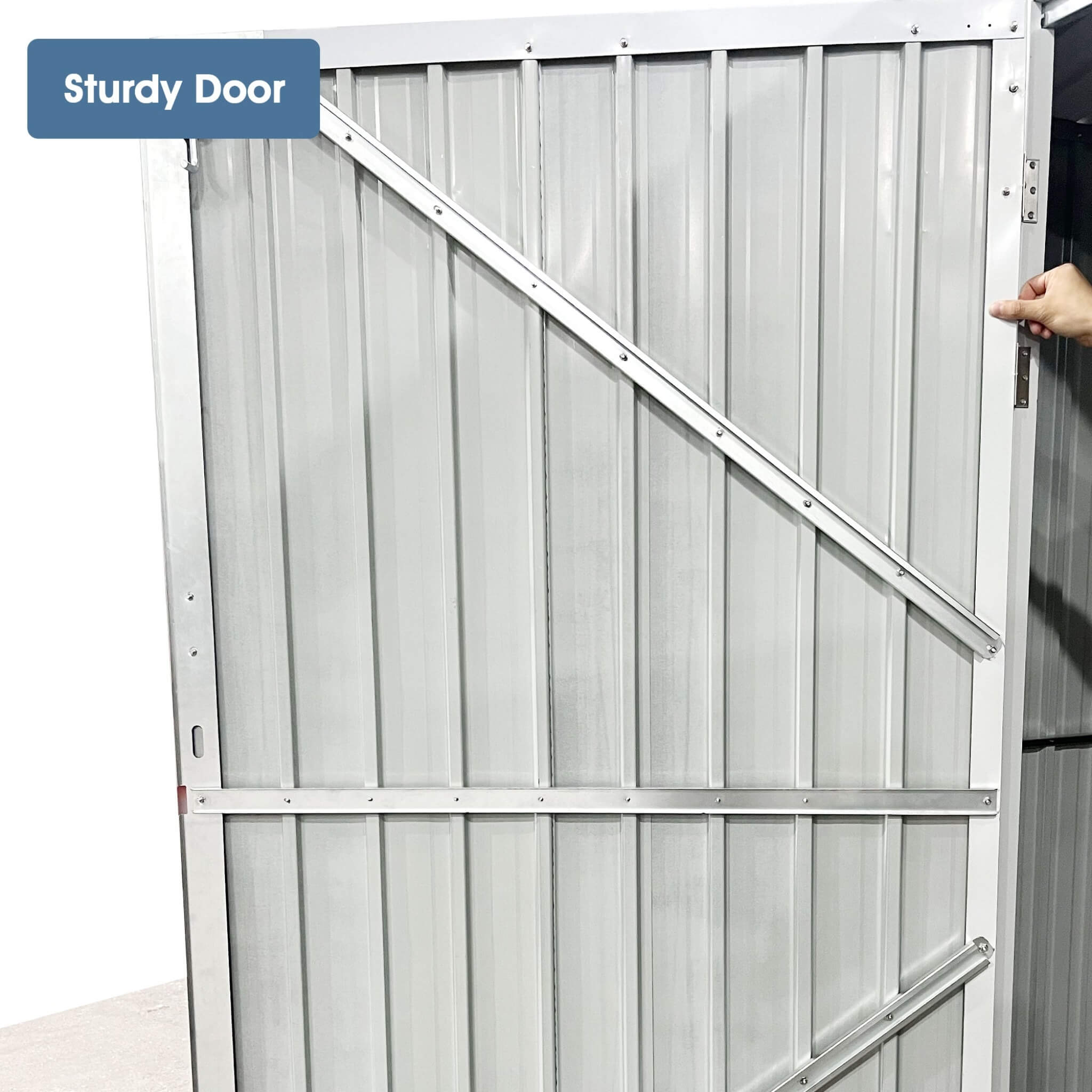 Heavy-duty 10x20ft outdoor utility garage storage shed with air vents and sturdy door by SAKSBY WHOLESALE.