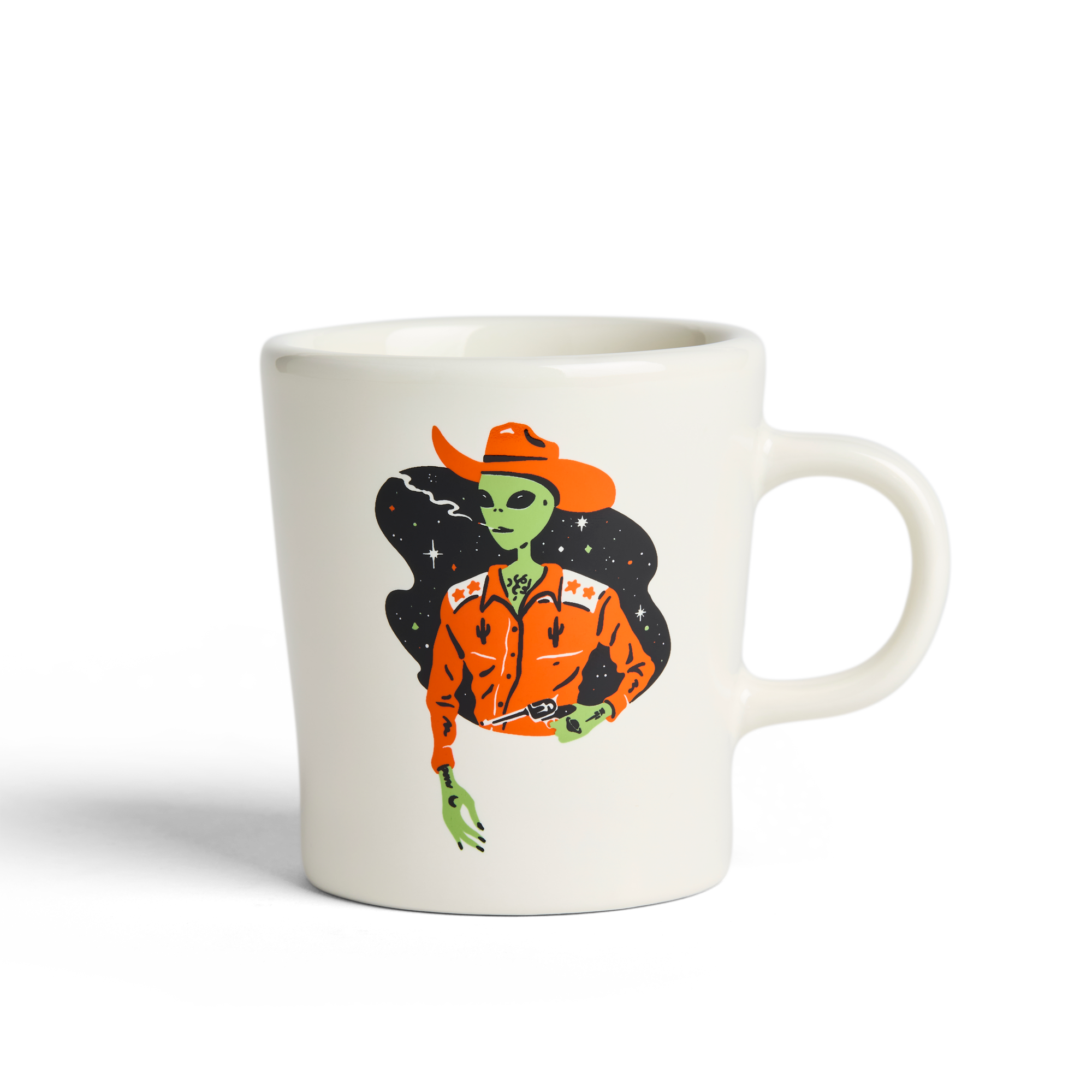 Sam Larson - Alien Cowboy - 9oz Modern Diner Mug - We The Collective