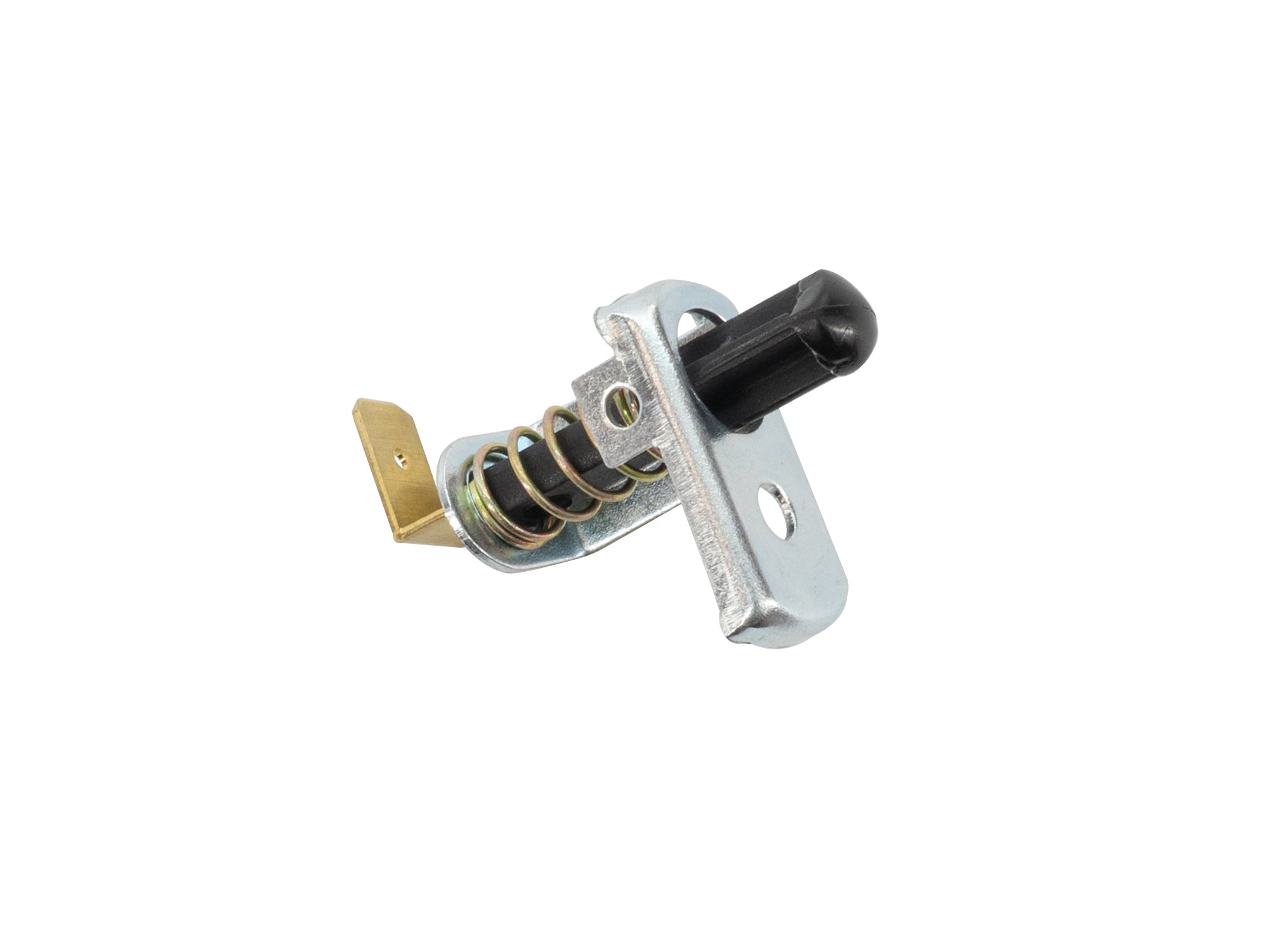 GoWesty contact switch for 1980-91 Vanagon, close-up of the black electrical switch with mounting details