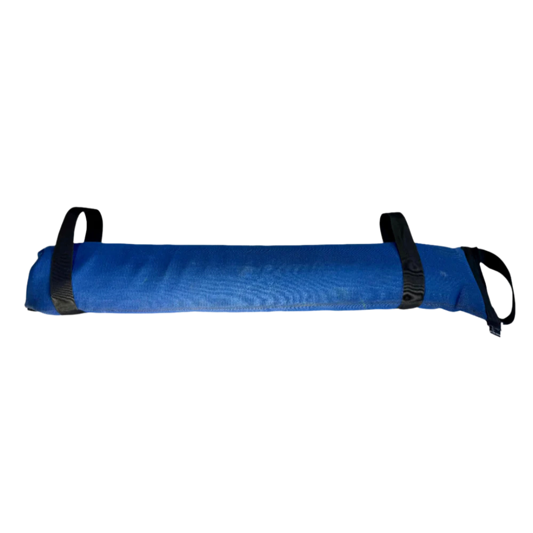 Recycled Firefighter Blaze Builder Workout Battle Bag with adjustable straps and durable material for fitness and training.