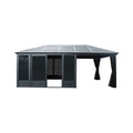 Alora Outdoor All-Season Solarium Sunroom Gazebo With Galvanized Steel Roof (SAK42018) - We The Collective