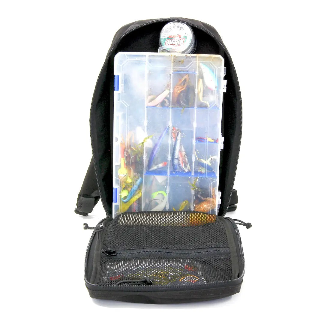 Recycled Firefighter 12-hour minimalist backpack with sleek design, durable material, and multiple compartments for everyday use.