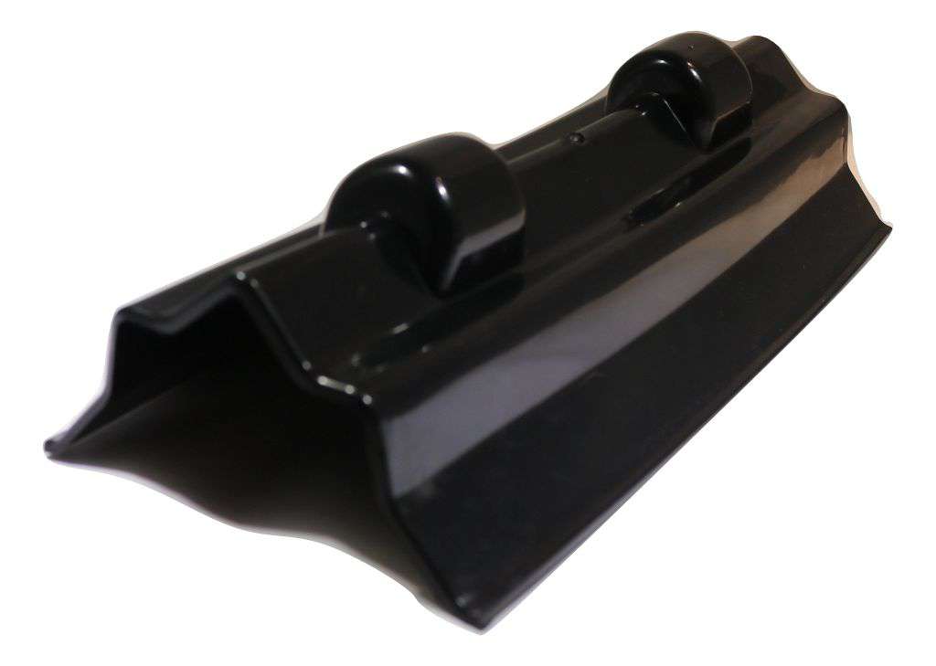 12-inch USA plastic corner protector for winch or ratchet straps, fits flatbed trucks, from RatchetStrap.com, protects strap edges.