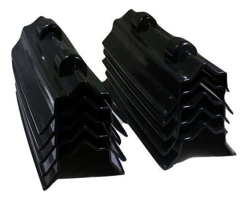 12-inch plastic corner protector for winch and ratchet straps on flatbed trucks, designed to prevent strap damage, by RatchetStrap.com.