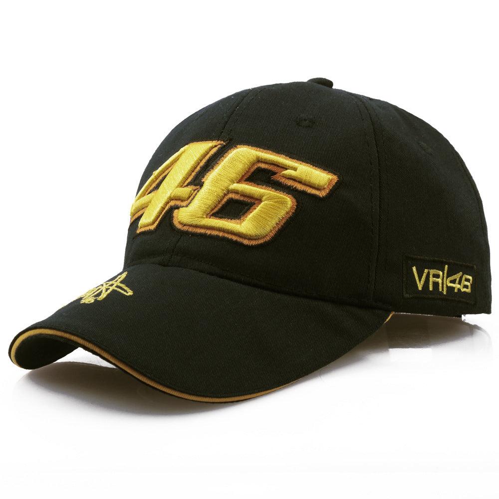 Decor baseball cap featuring motorcycle sport design from Bean's Moto Booth, with a sporty motorcycle theme and bold style.