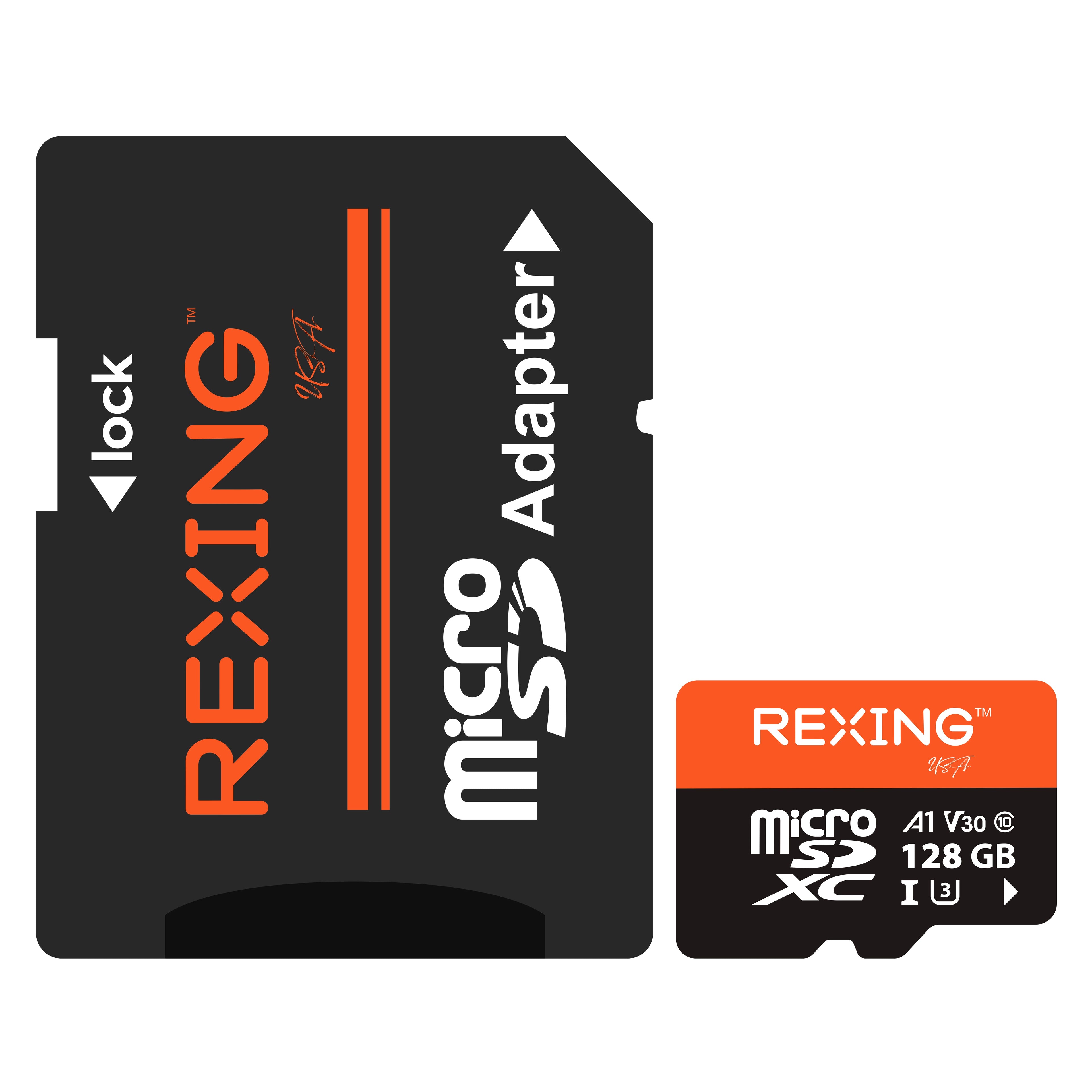 REXING microSDXC UHS-3 4K Full HD Video High Speed Transfer Monitoring SD Card with Adapter for Dash Cams, Surveillance System, Security Camera, & Body Cam - We The Collective