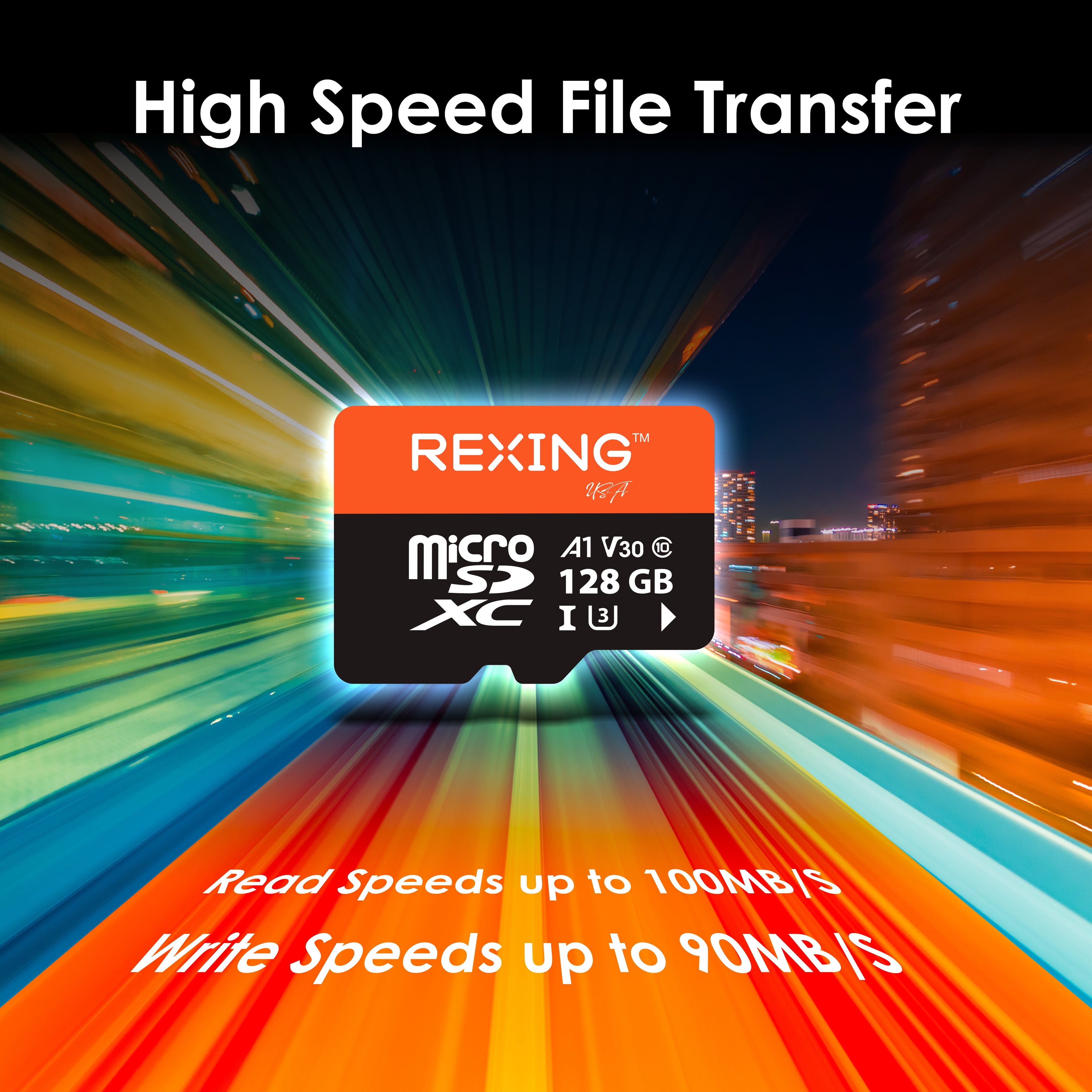 REXING microSDXC UHS-3 4K Full HD Video High Speed Transfer Monitoring SD Card with Adapter for Dash Cams, Surveillance System, Security Camera, & Body Cam - We The Collective