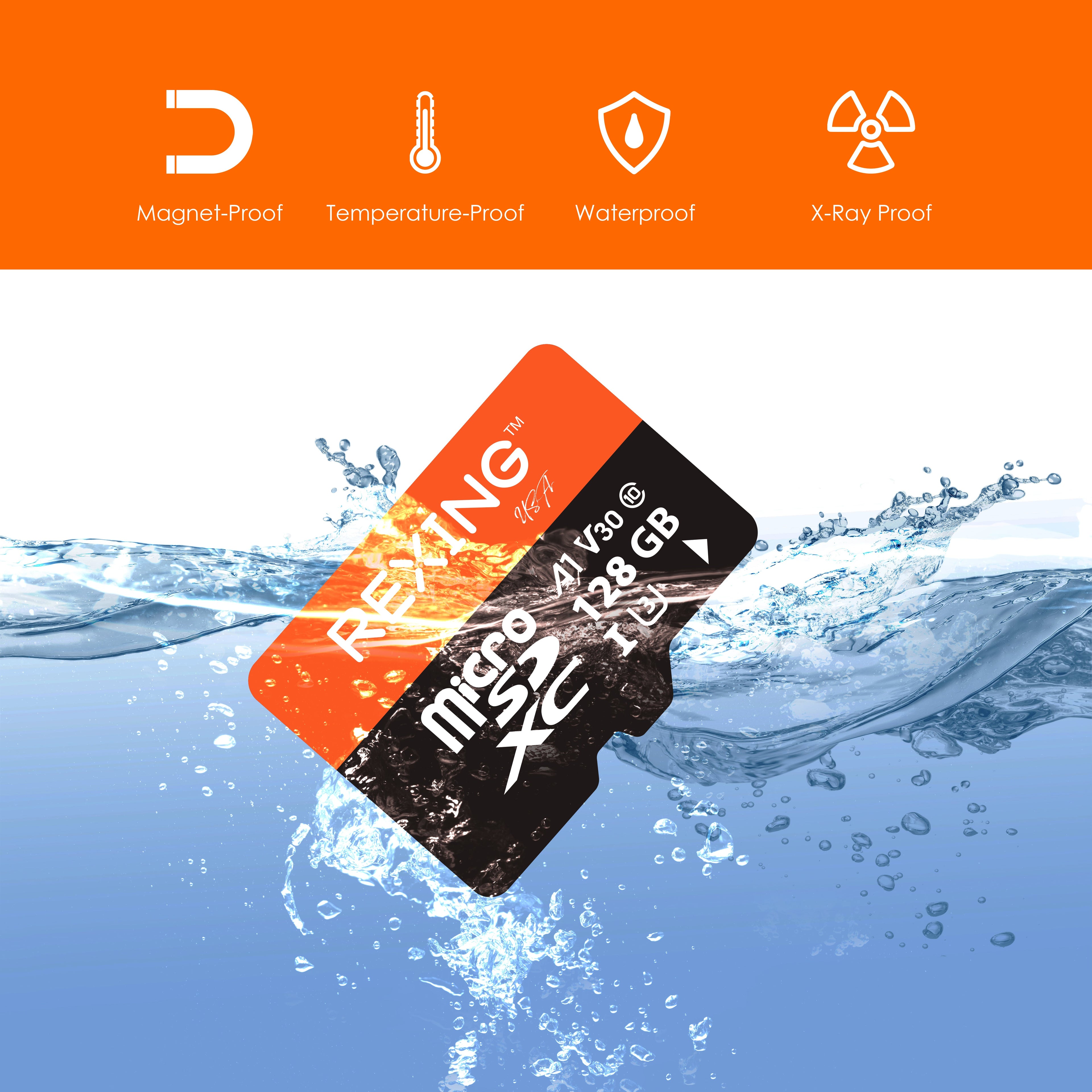 REXING microSDXC UHS-3 4K Full HD Video High Speed Transfer Monitoring SD Card with Adapter for Dash Cams, Surveillance System, Security Camera, & Body Cam - We The Collective