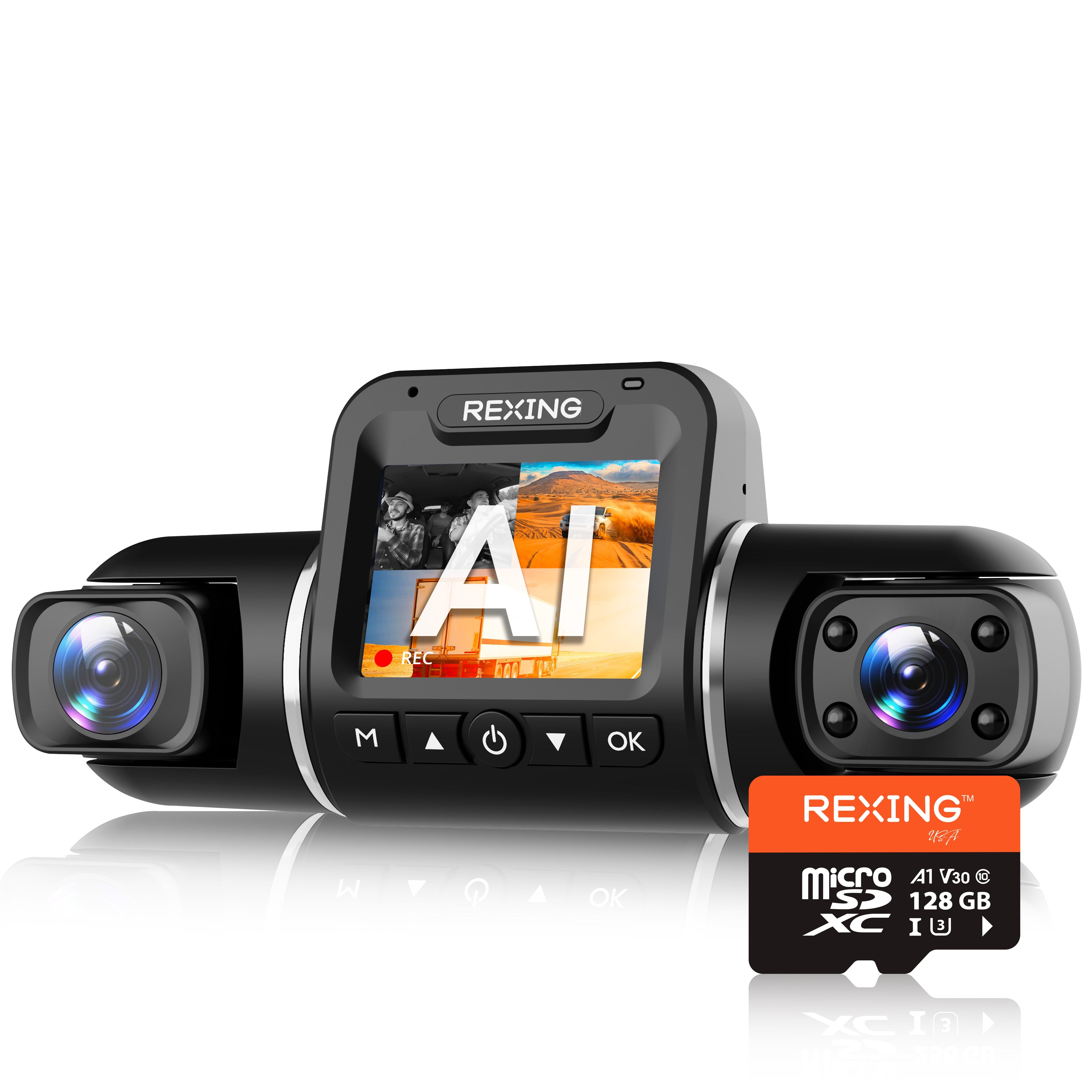 REXING microSDXC UHS-3 4K Full HD Video High Speed Transfer Monitoring SD Card with Adapter for Dash Cams, Surveillance System, Security Camera, & Body Cam - We The Collective