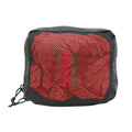 Large Recycled Firefighter 12 Hour Mesh Pouch in gray, showcasing durable mesh fabric and spacious interior for storage.