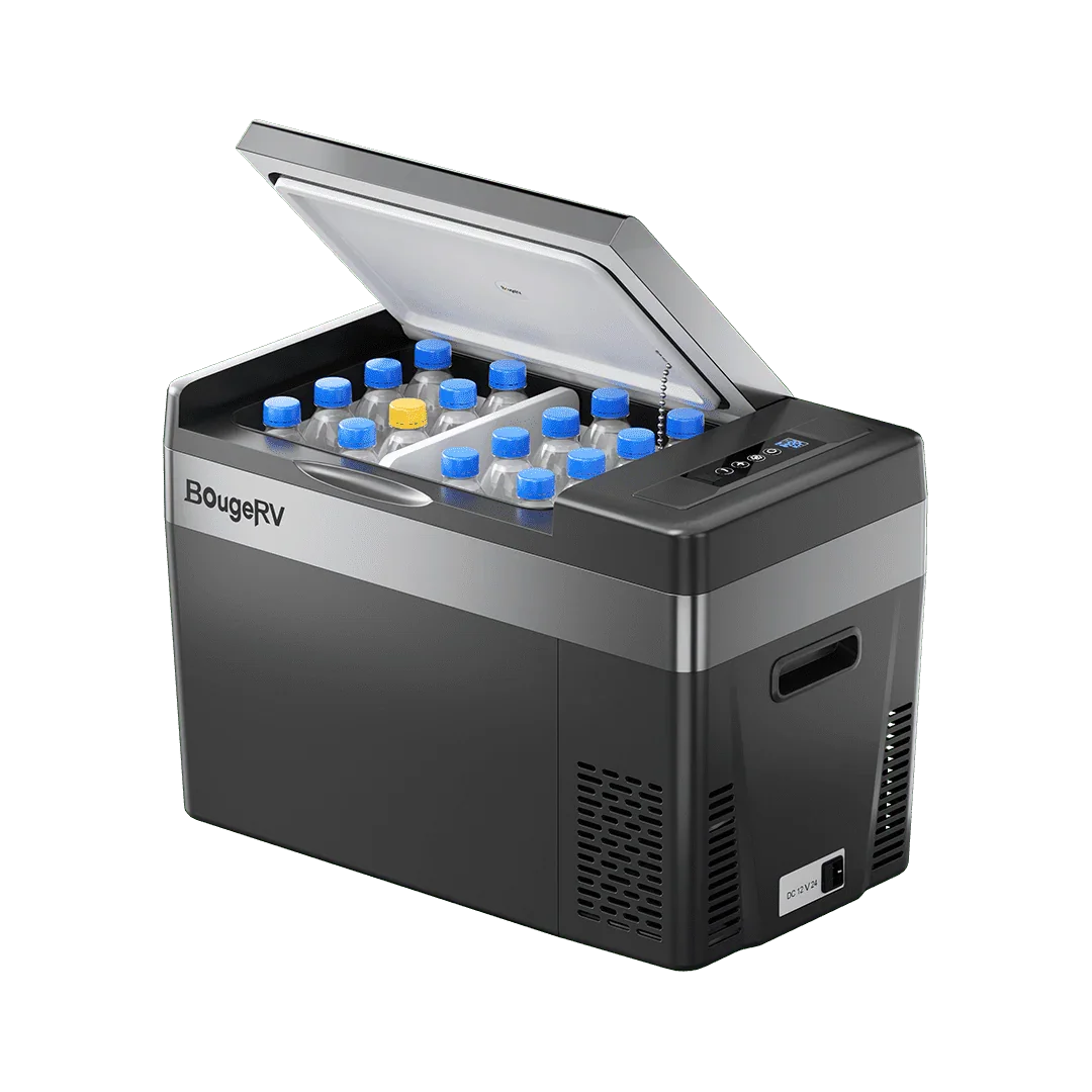 BougeRV 12V 30 Quart (28L) Portable Car Fridge Black - We The Collective