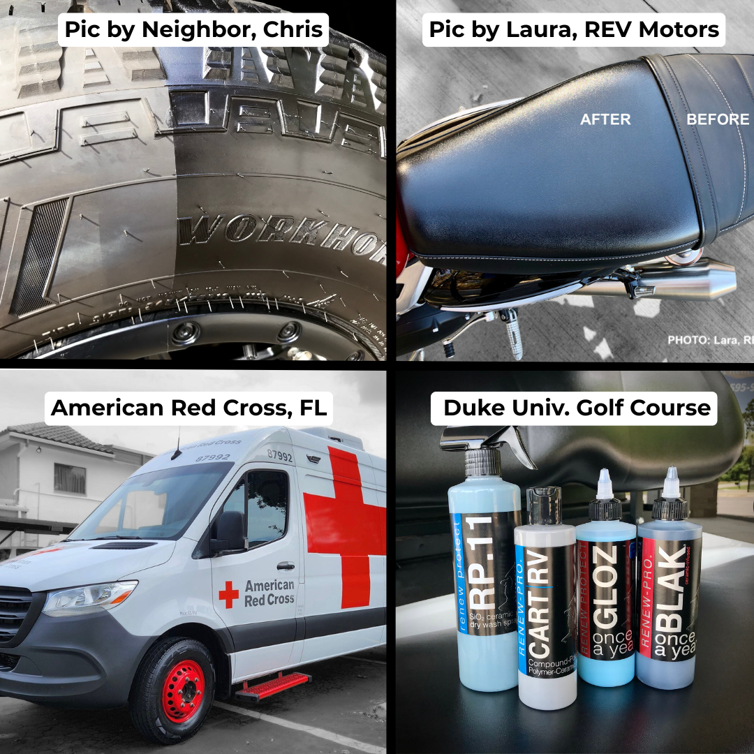 2-Pack Ceramic-Hybrid Protectant Kit | BLAK & SATN 100ml | 4-12 Months Tire, 1-2 Years Trim & Vinyl Protection | Safe for Cars, Golf Carts, RVs, Motorcycle-Safe - OVERLANDERS Outfitter