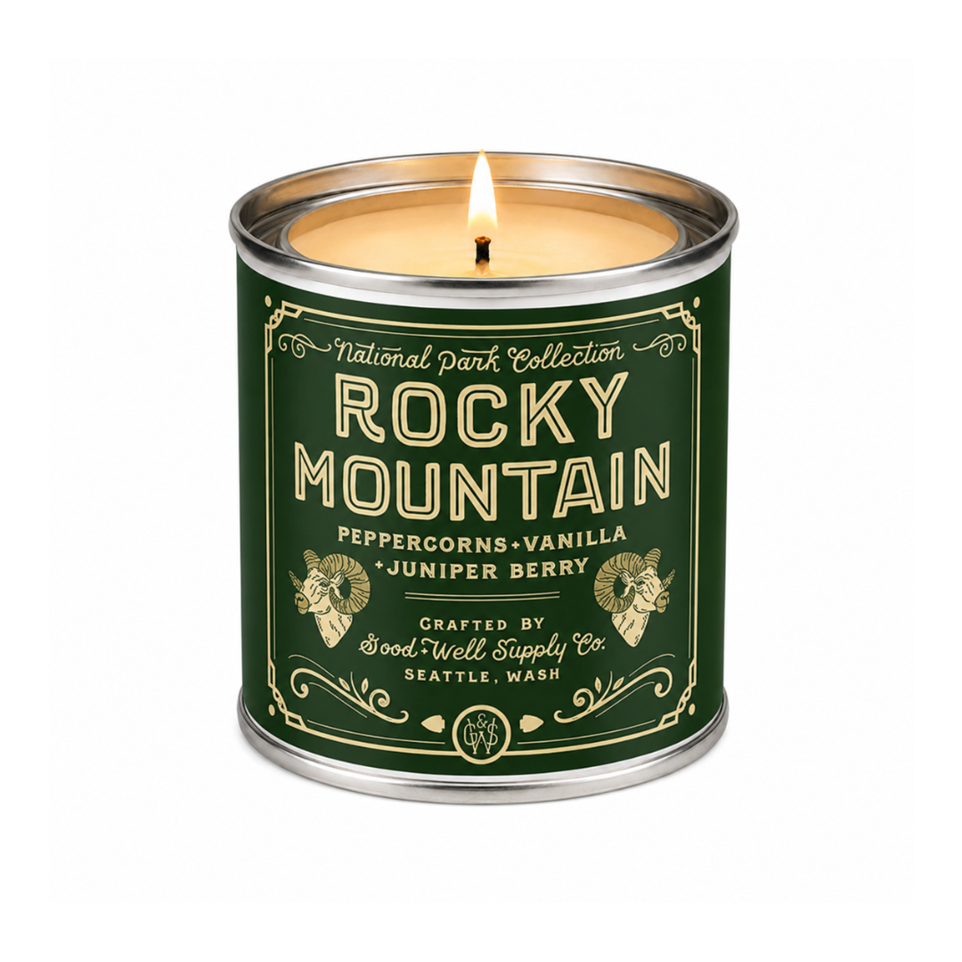 Rocky Mountain National Park Candle - OVERLANDERS Outfitter