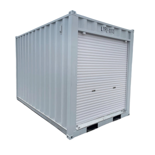 12' Small Cubic Shipping Container, Rollup Door - OVERLANDERS Outfitter