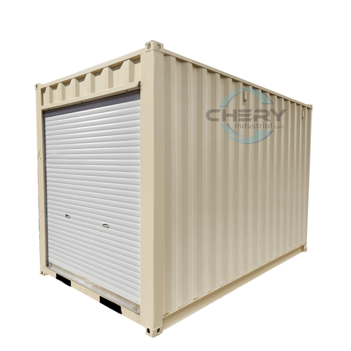 12' Small Cubic Shipping Container, Rollup Door - OVERLANDERS Outfitter