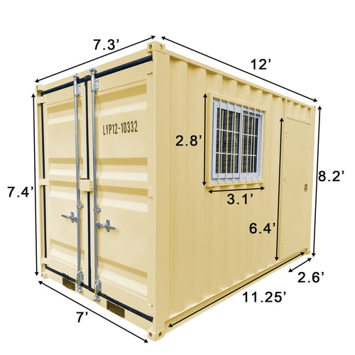 12' Small Cubic Shipping Container - OVERLANDERS Outfitter