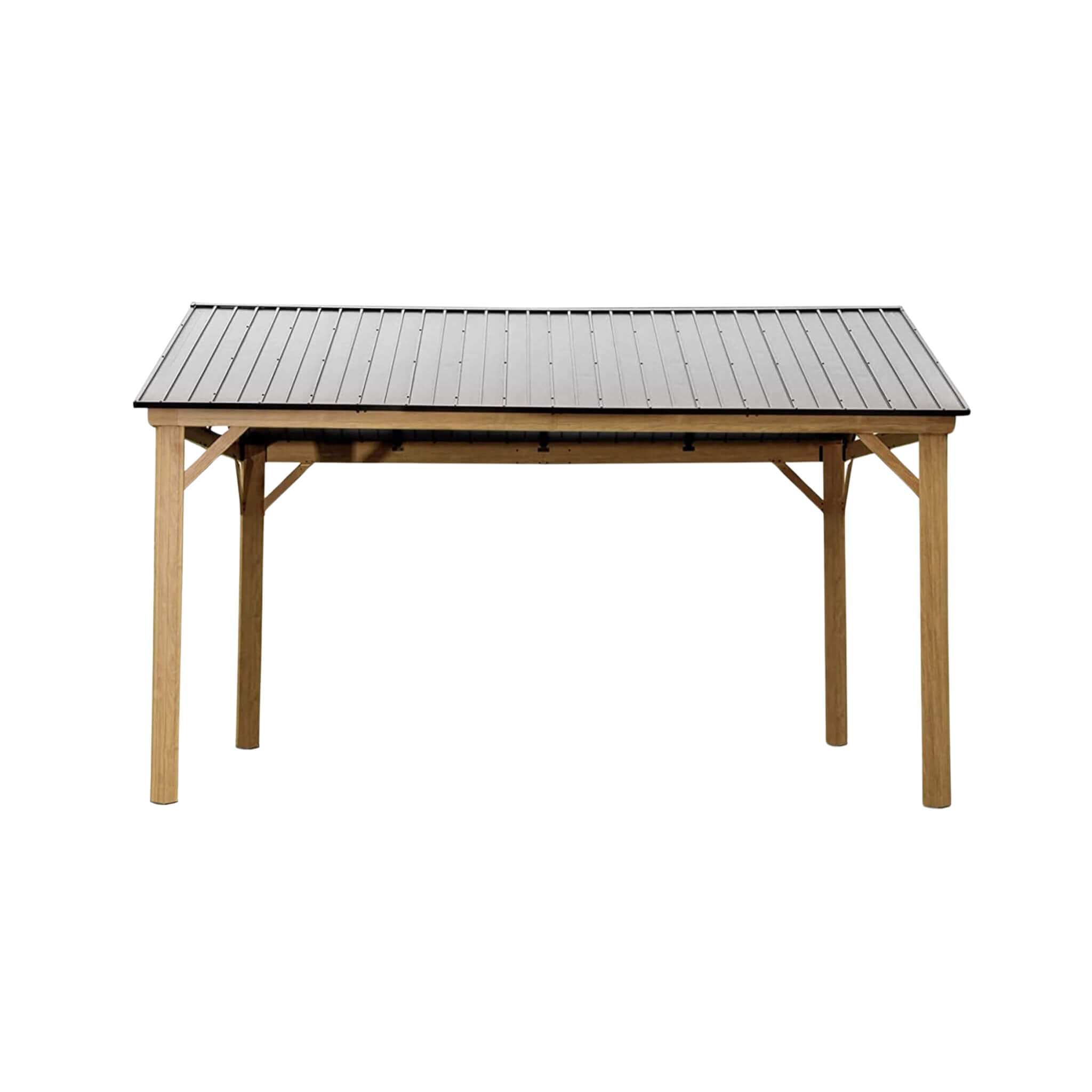 [12X14FT] Alora Hardtop All-Weather Outdoor Gazebo With Galvanized Steel Roof (SAK83261) - We The Collective