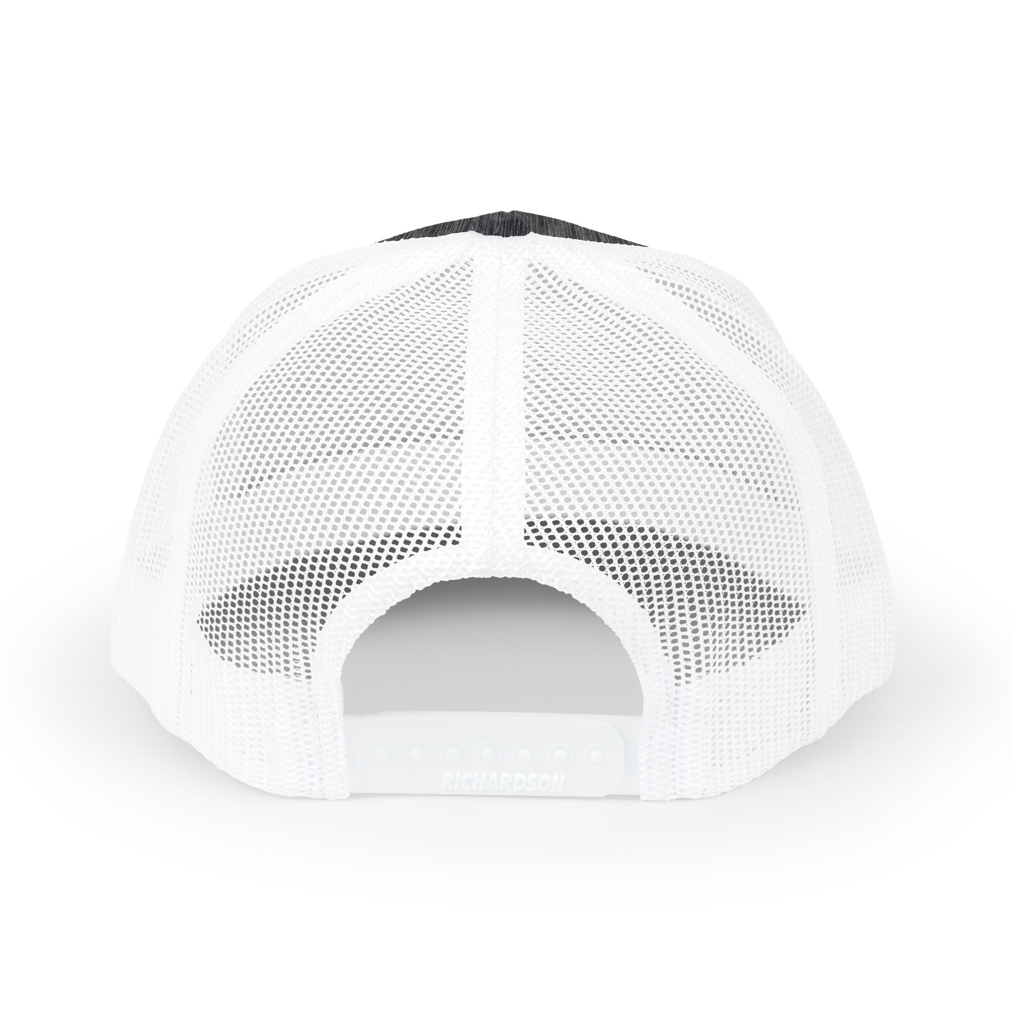 In The Bag Disc Golf Company trucker cap with adjustable mesh back and embroidered logo, casual headwear for disc golf enthusiasts