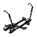 Backcountry Sportsman Thule T2 Pro XTR 2-inch bike rack mounted on vehicle, showcasing its sturdy design and secure bike holding arms.