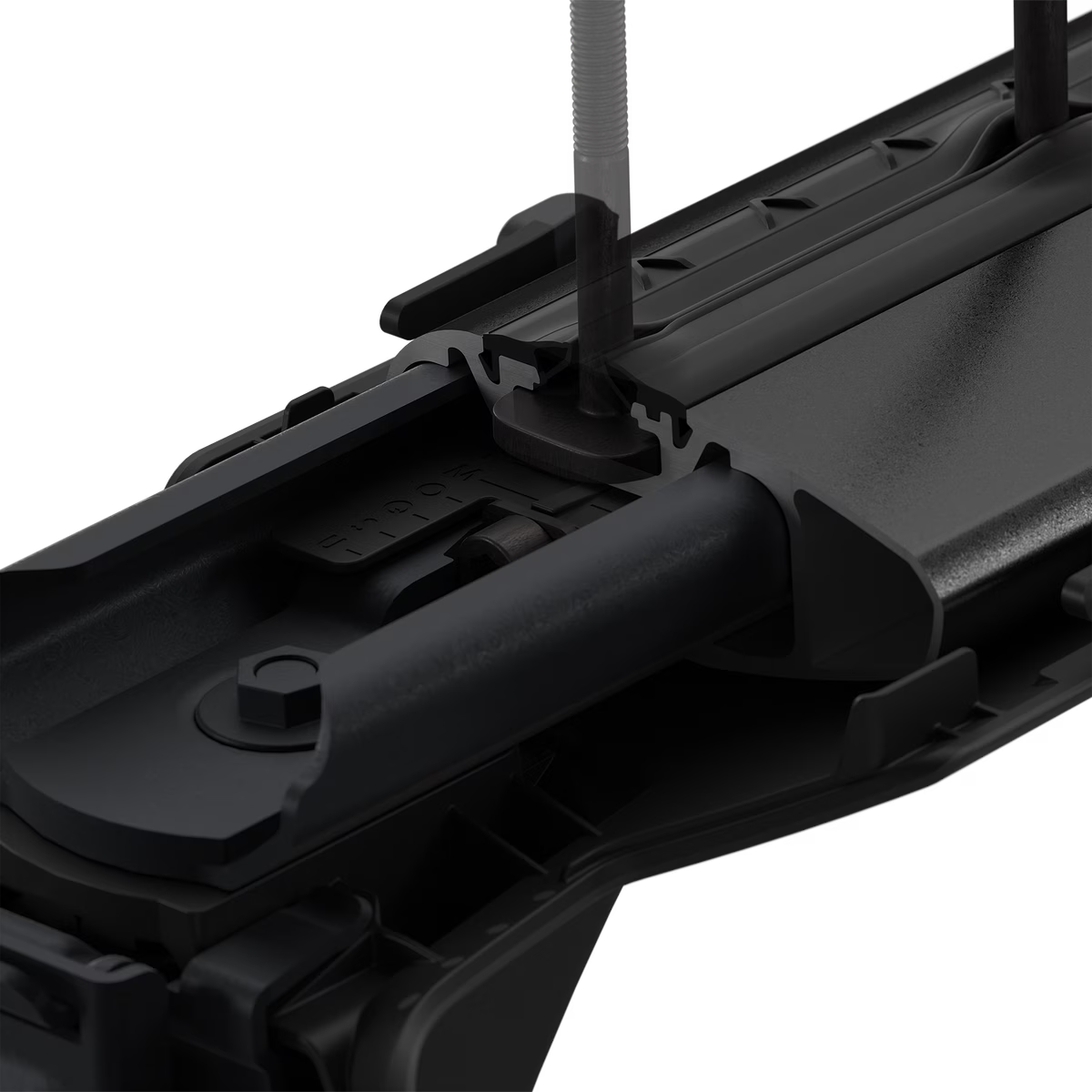 Backcountry Sportsman Thule WingBar Edge 104 roof racks mounted on vehicle roof for versatile cargo transportation.