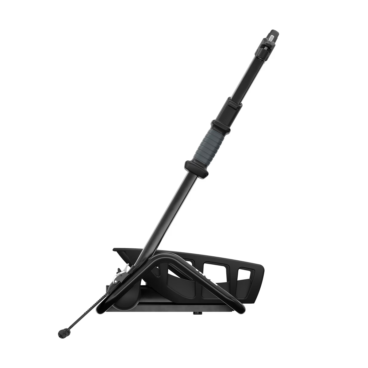 Backcountry Sportsman Thule Insta-Gater Pro bike rack mounted on vehicle, showing secure attachment and sturdy design for transporting bikes.