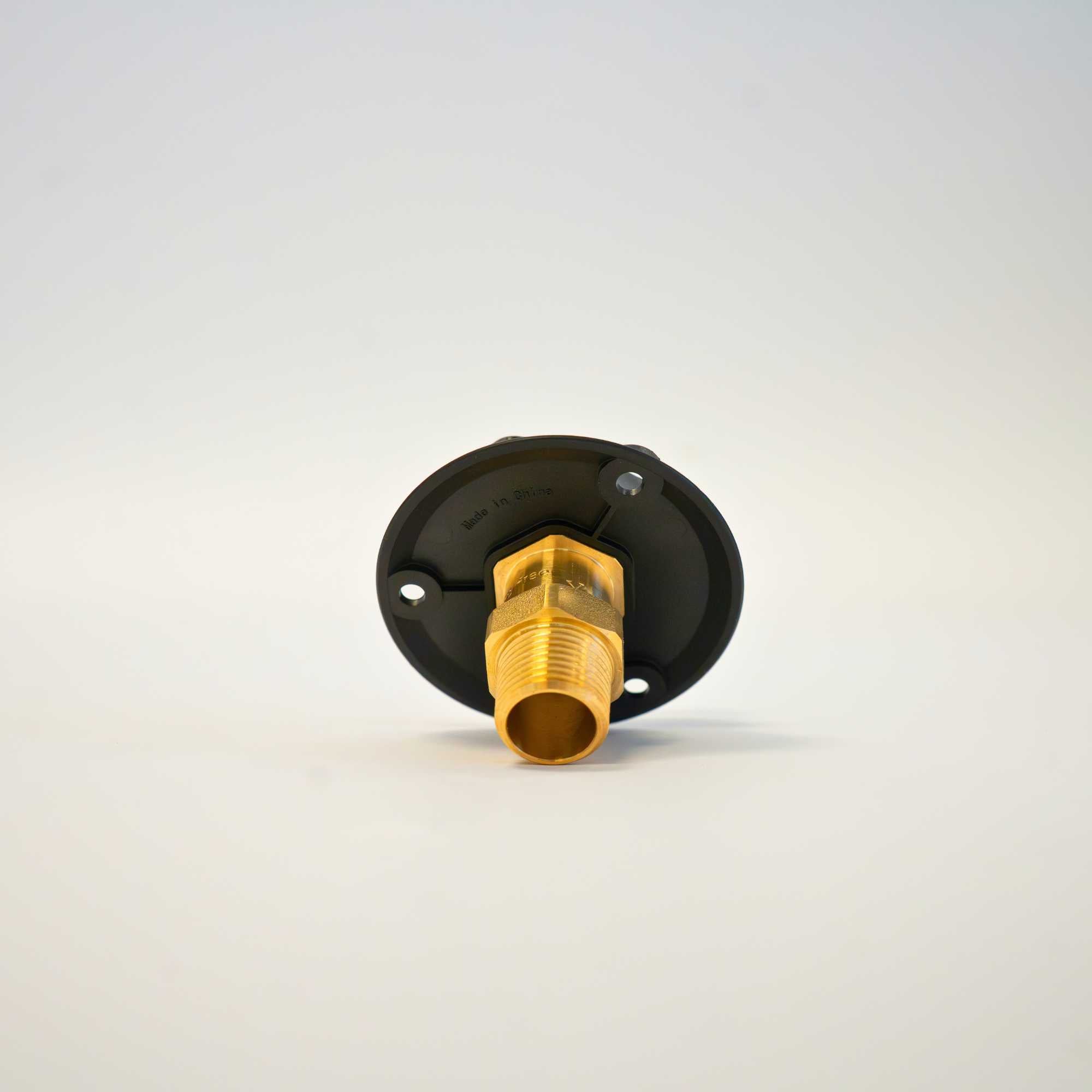 City Water Fill Inlet for water tanks by The Van Mart, showcasing a durable connection point with a sleek design.