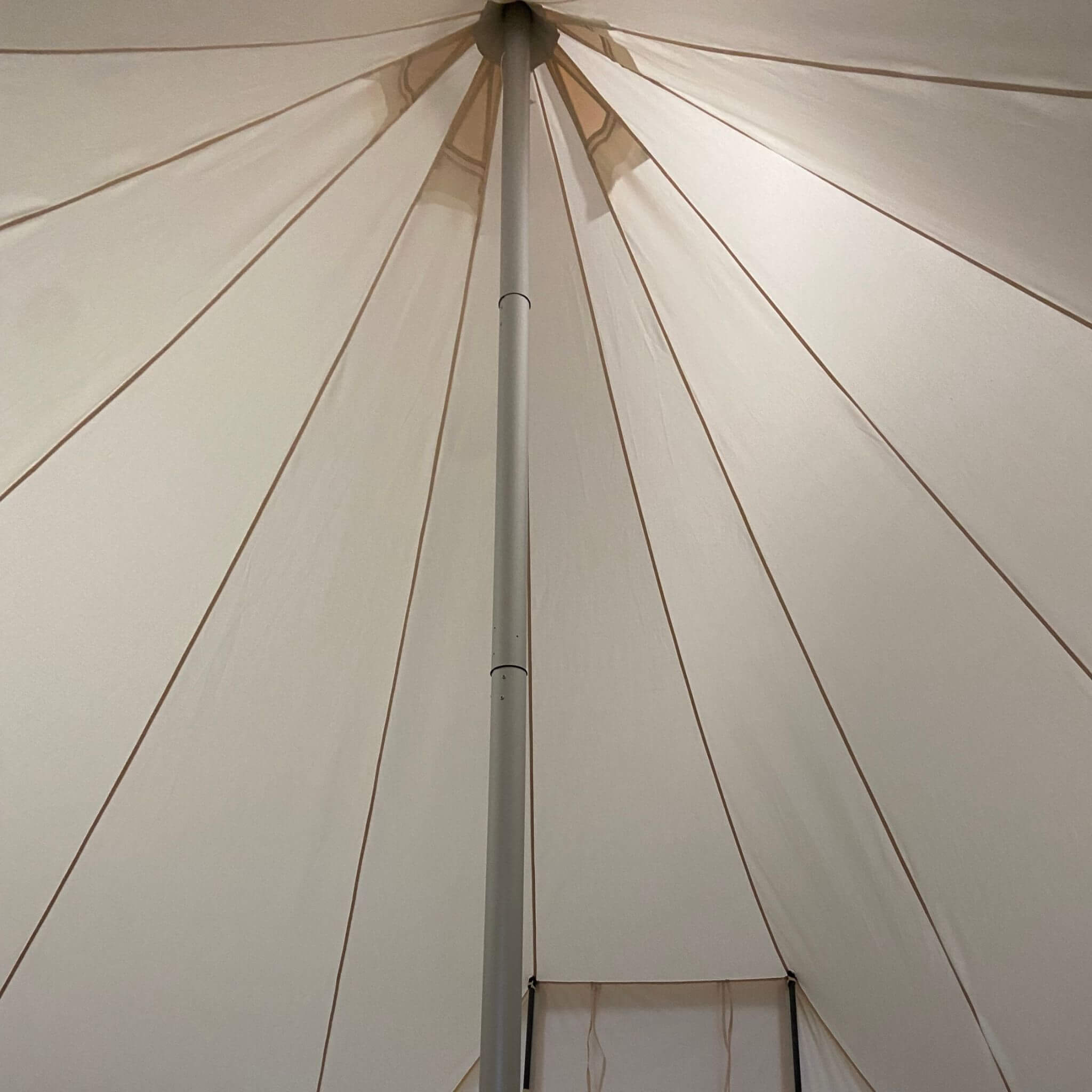 [13X19FT] Extra Large Heavy-Duty Outdoor Four Seasons Glamping Canvas Bell Yurt Tent (SAK45688) - We The Collective
