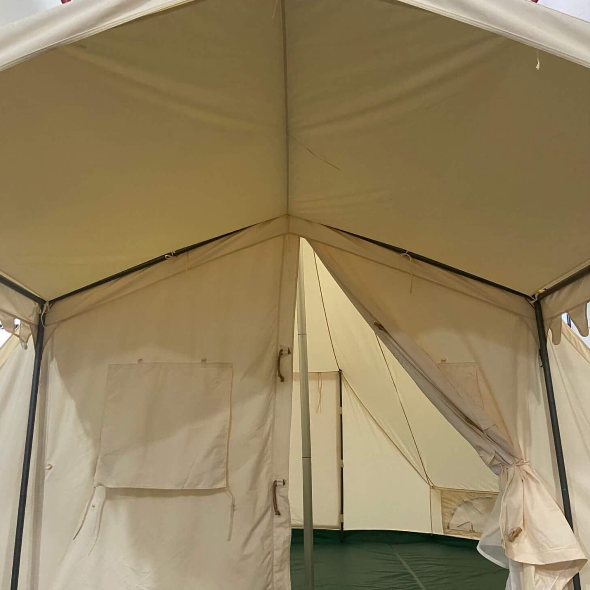 [13X19FT] Extra Large Heavy-Duty Outdoor Four Seasons Glamping Canvas Bell Yurt Tent (SAK45688) - We The Collective