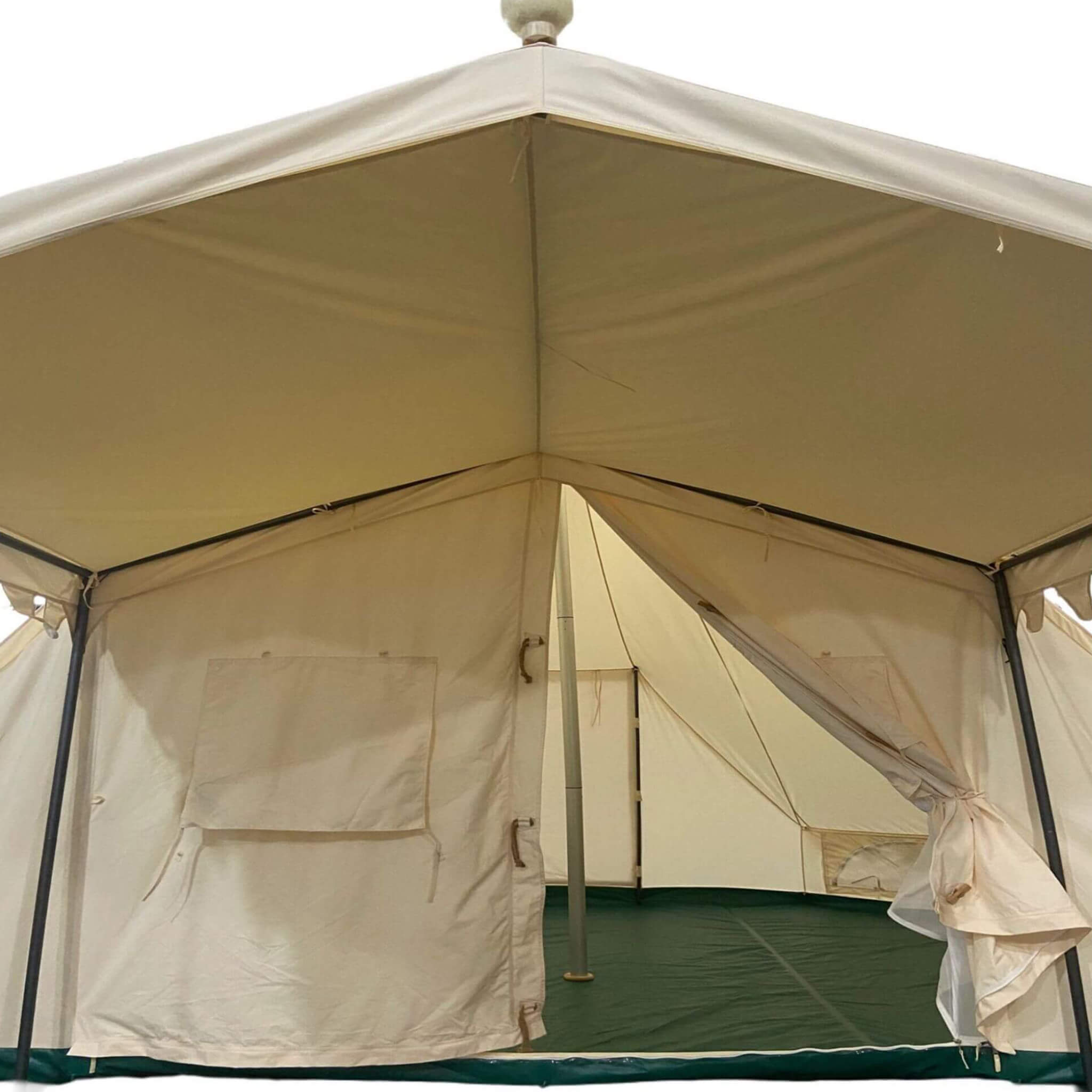 [13X19FT] Extra Large Heavy-Duty Outdoor Four Seasons Glamping Canvas Bell Yurt Tent (SAK45688) - We The Collective