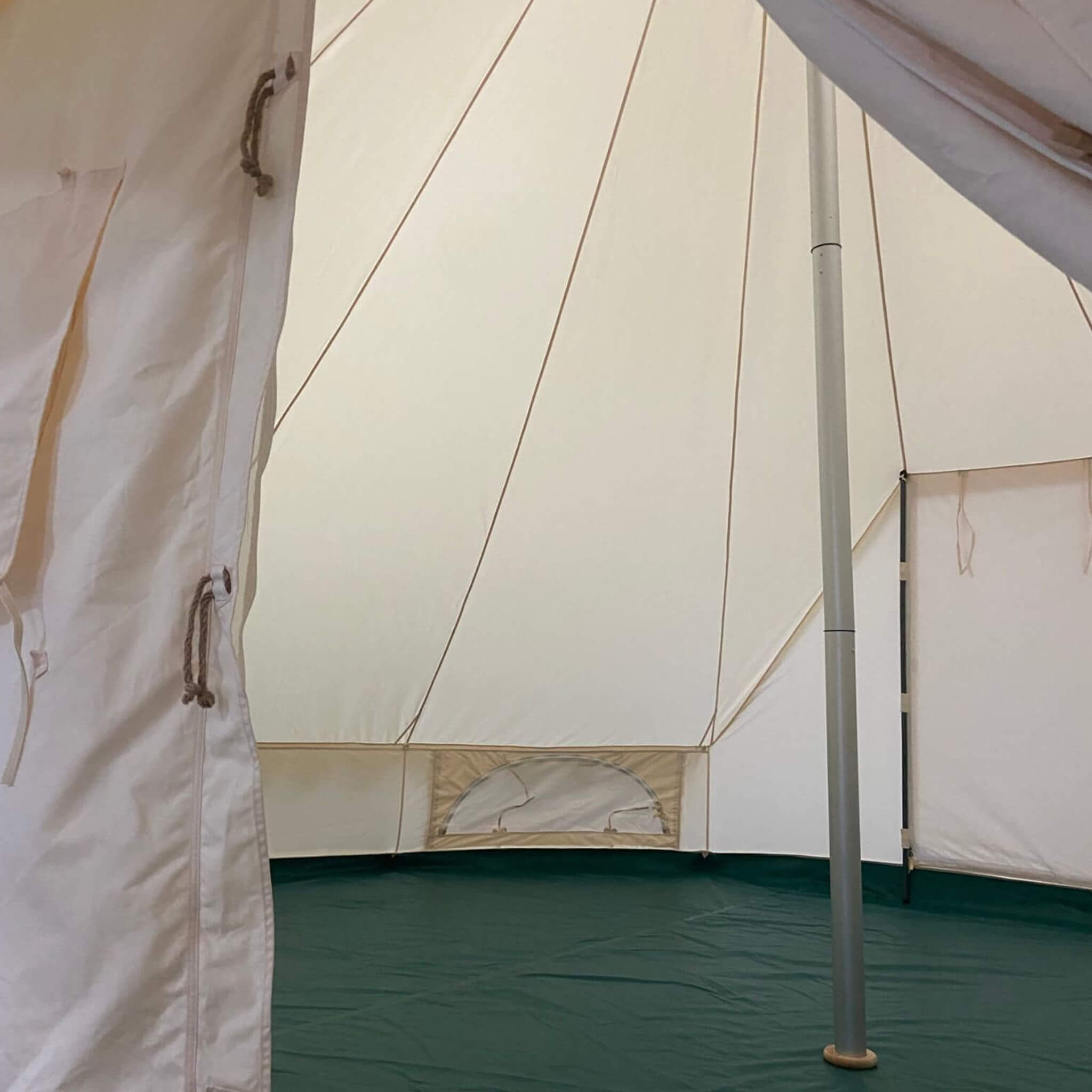 [13X19FT] Extra Large Heavy-Duty Outdoor Four Seasons Glamping Canvas Bell Yurt Tent (SAK45688) - We The Collective
