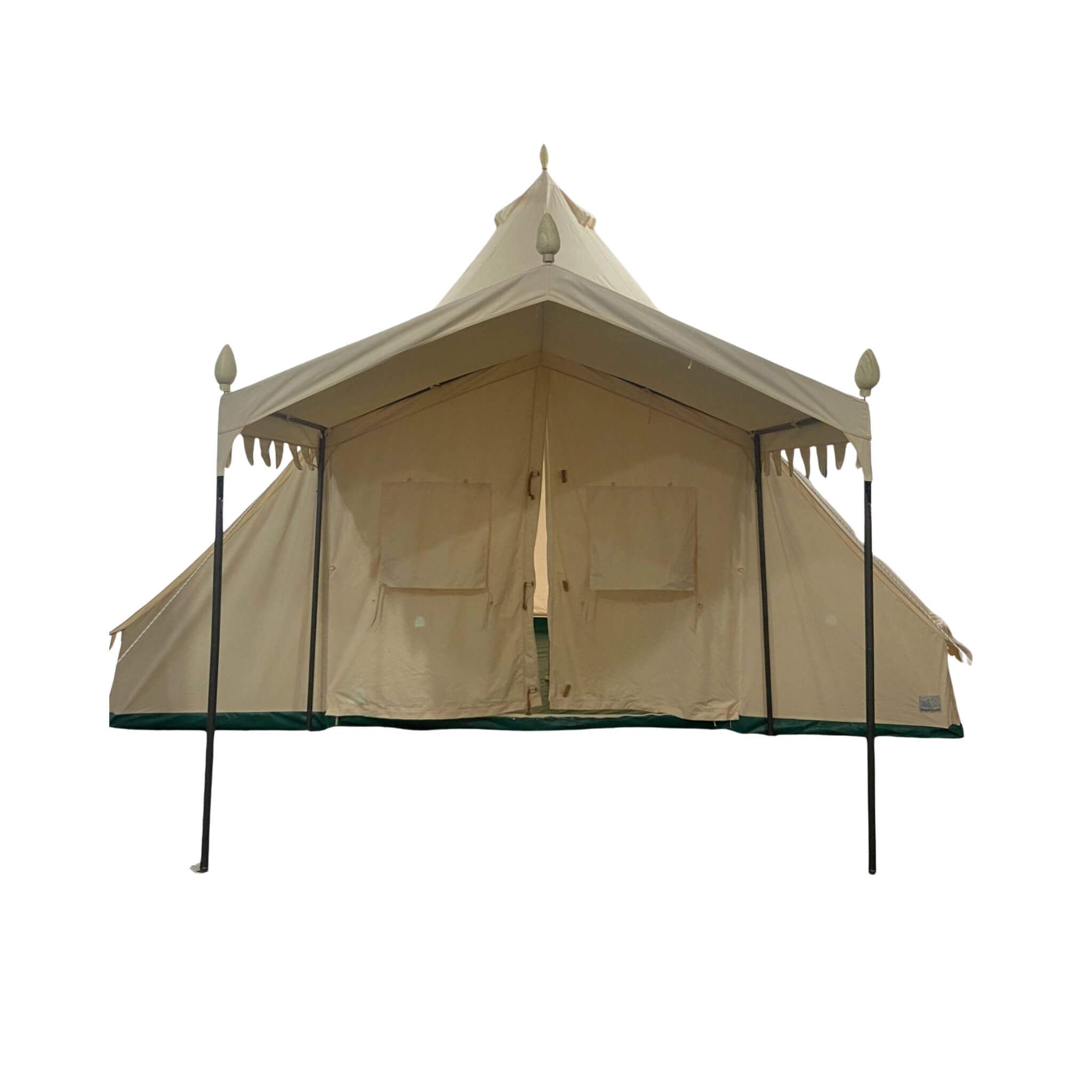 [13X19FT] Extra Large Heavy-Duty Outdoor Four Seasons Glamping Canvas Bell Yurt Tent (SAK45688) - We The Collective
