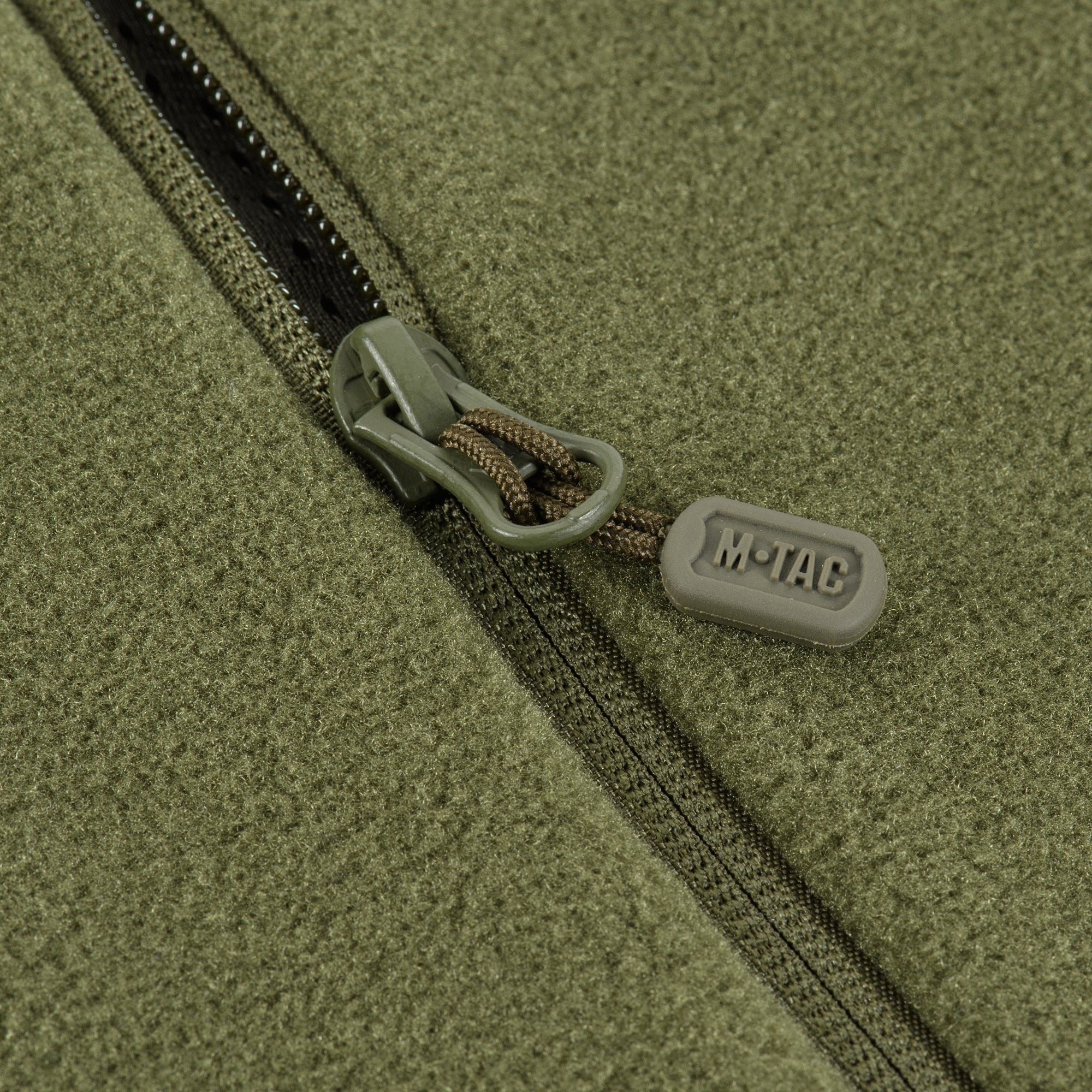 M-TAC Nord Polartec fleece jacket in black, showcasing a close-up of the fabric and design details.