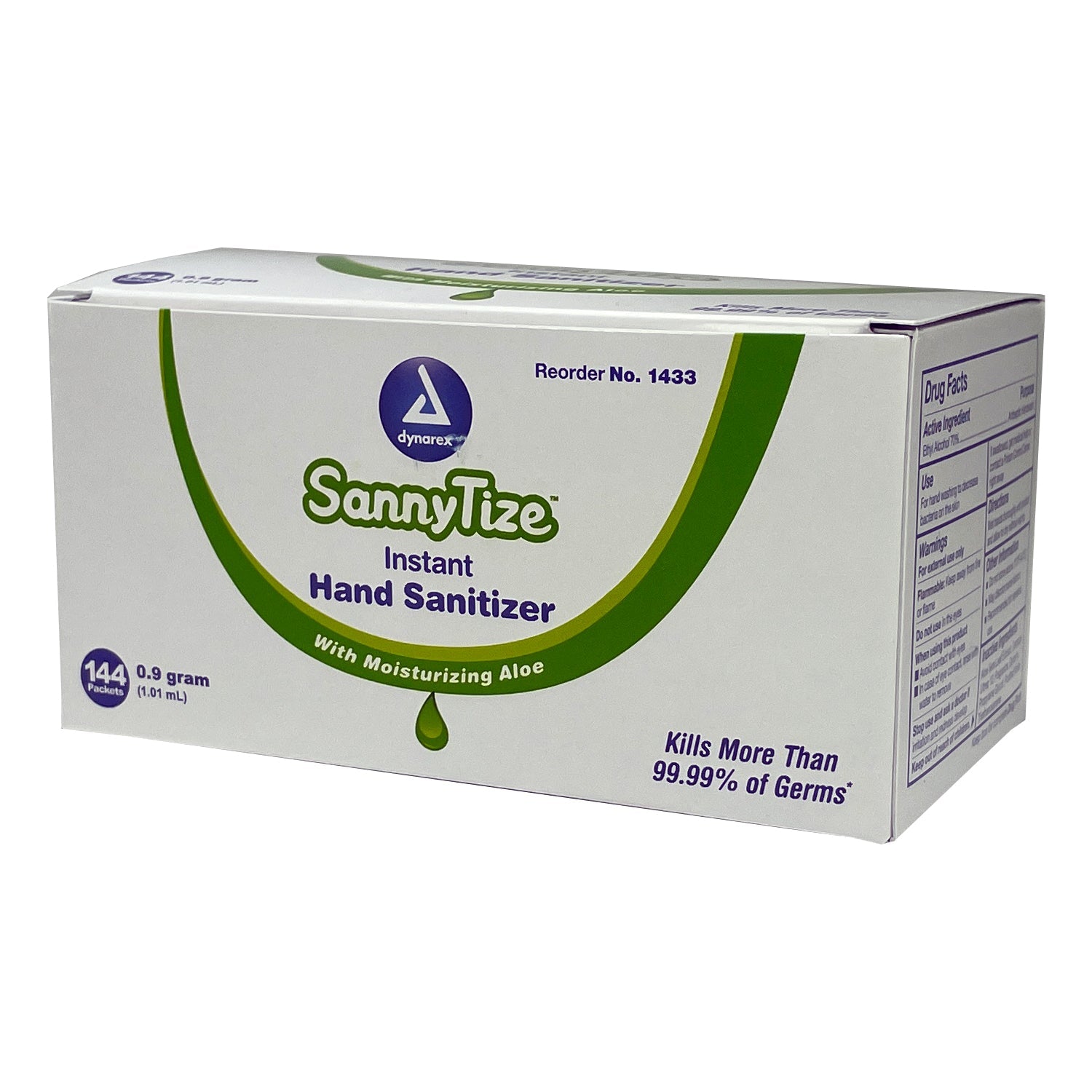 SannyTize Instant Hand Sanitizer, 0.9g Packet, Box of 144 - OVERLANDERS Outfitter