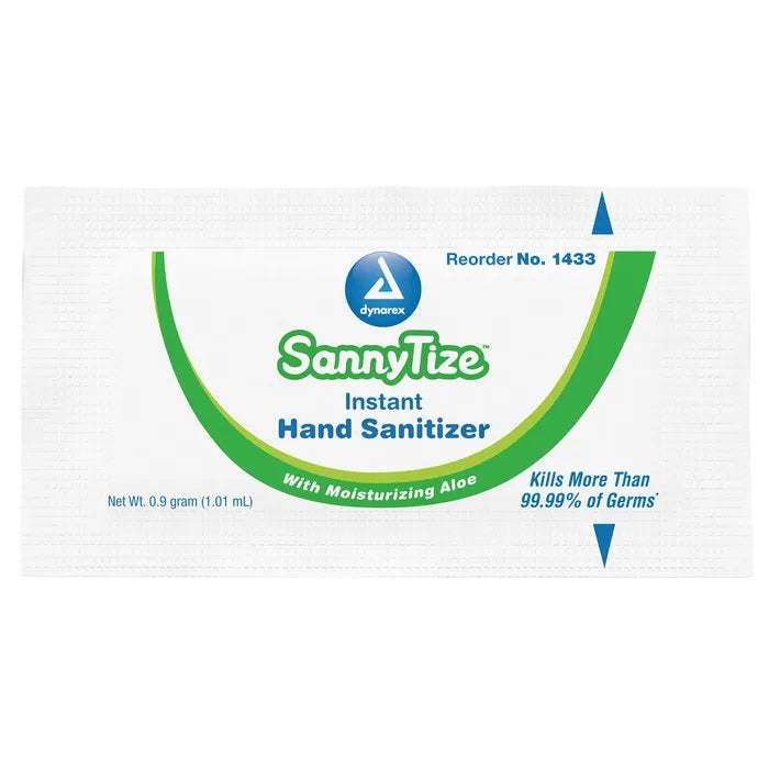 SannyTize Instant Hand Sanitizer, 0.9g Packet, Box of 144 - OVERLANDERS Outfitter