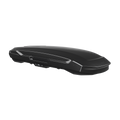 Backcountry Sportsman Thule Motion 3 XXL Low cargo carrier attached to vehicle roof for extra storage space.