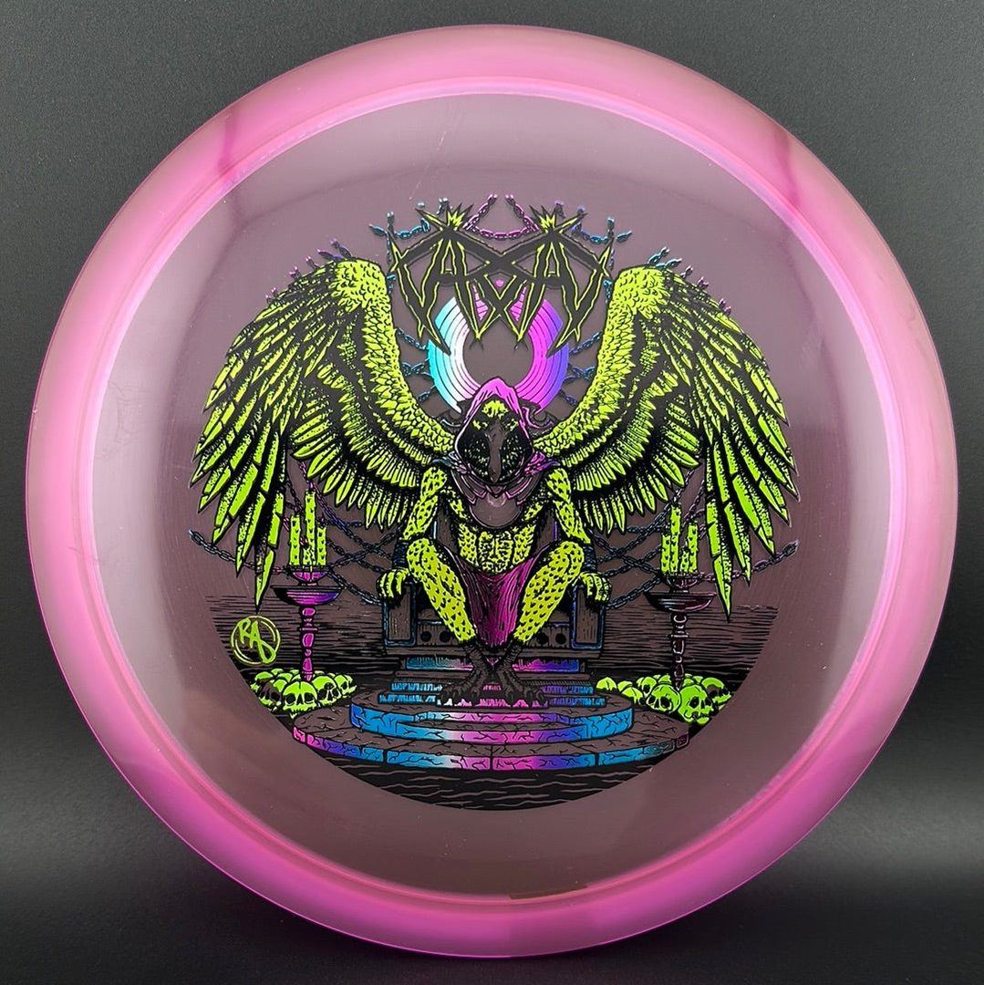 CryZtal Buzzz disc golf disc by Rare Air Discs featuring Karudi the Overseer artwork from Cult of RAD collection.