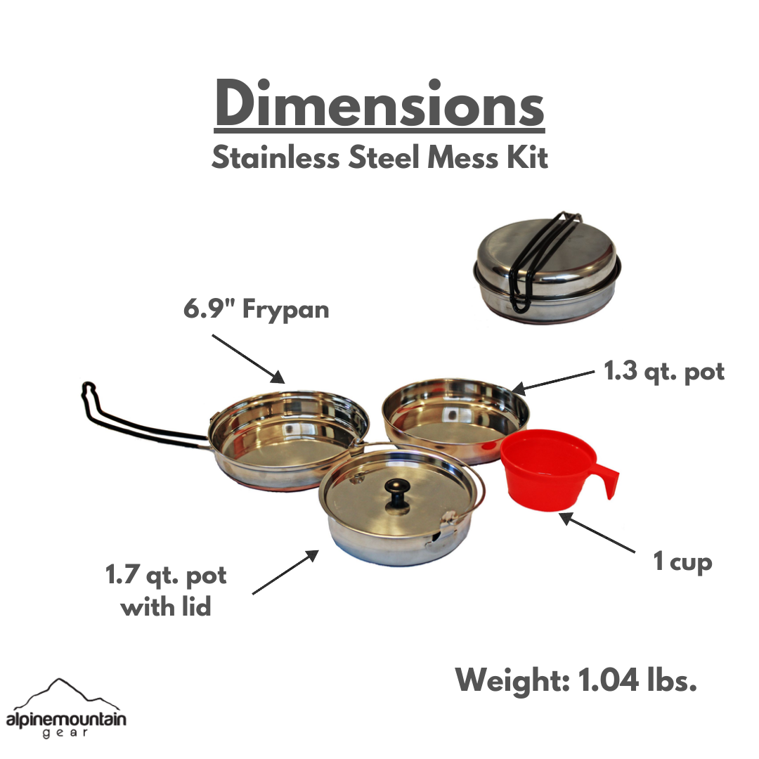 Stainless Steel Mess Kit - OVERLANDERS Outfitter