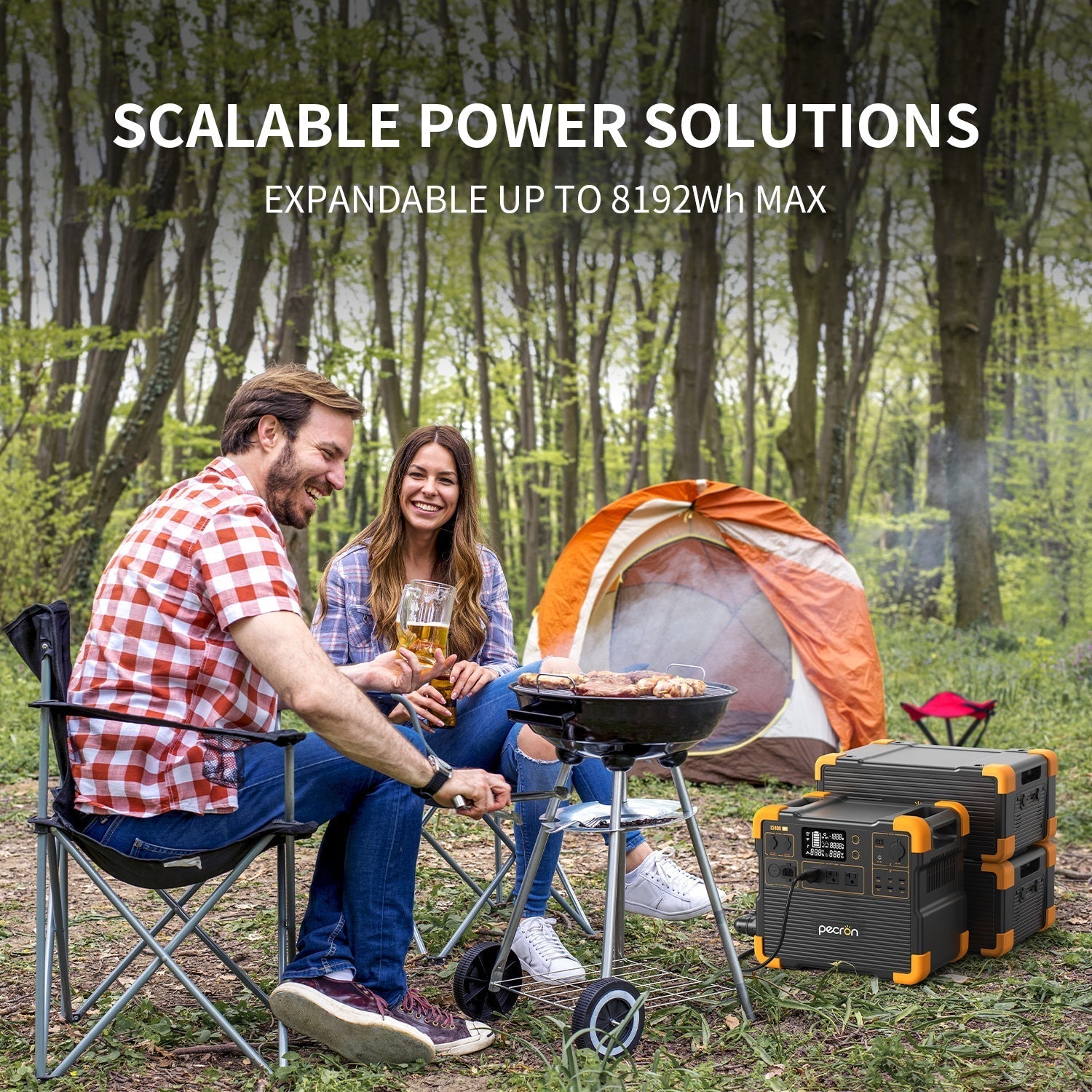 PECRON E2400LFP Portable Power Station 2400W 2048Wh - We The Collective
