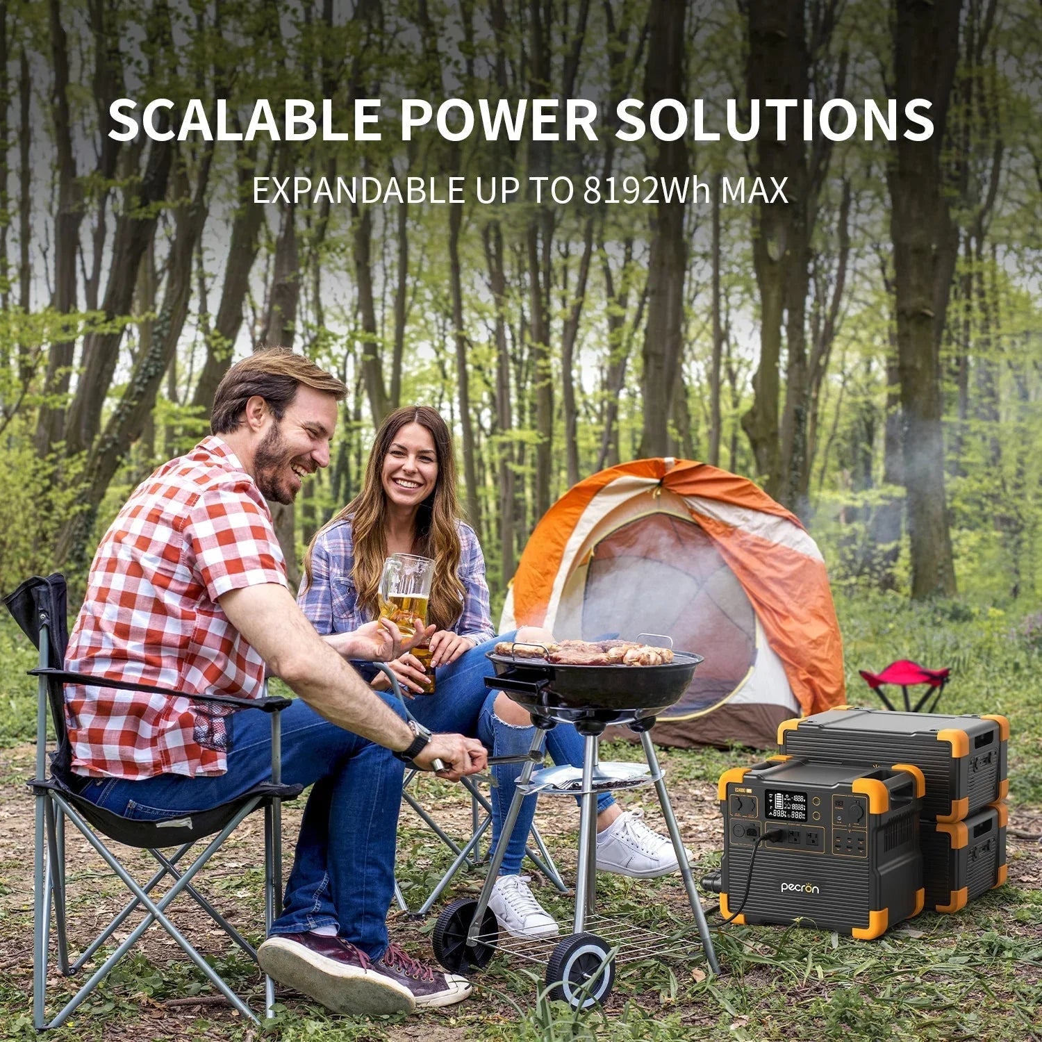 PECRON E2400LFP Portable Power Station 2400W 2048Wh - OVERLANDERS Outfitter