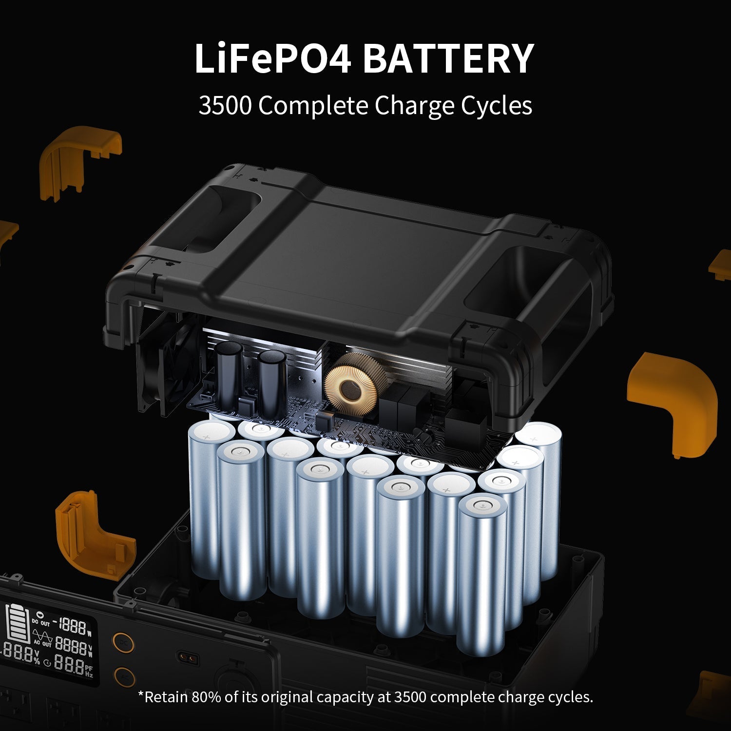 PECRON E2400LFP Portable Power Station 2400W 2048Wh - We The Collective