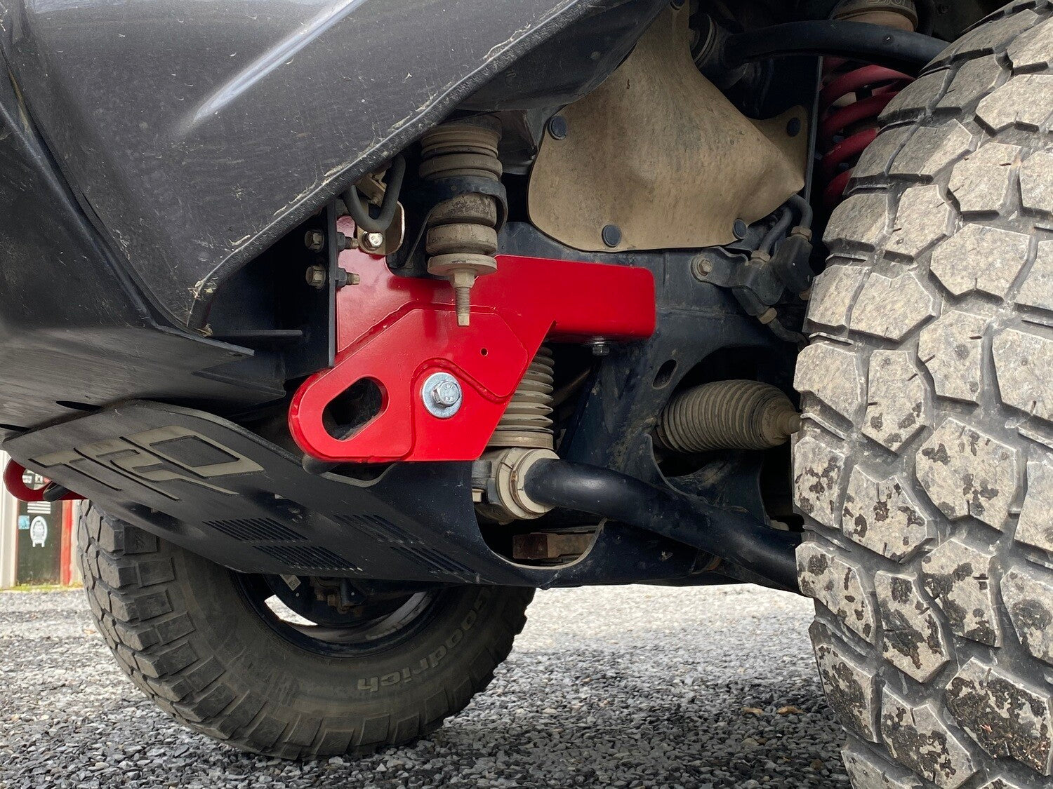 Apex Overland KDSS 5th Gen 4Runner front recovery points mounted on vehicle bumper for off-road recovery and safety.