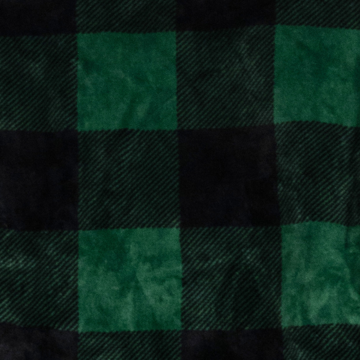 City Bonfires The Chair Blanket in green, polar fleece material, designed to keep you cozy while sitting outdoors.