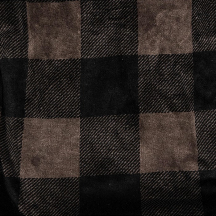 Grey City Bonfires Chair Blanket made of soft polar fleece, draped over a chair for cozy warmth and comfort.