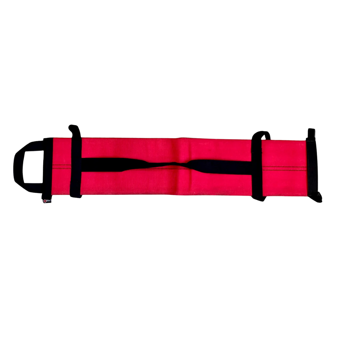 Recycled Firefighter Blaze Builder Workout Battle Bag with adjustable straps, durable material, and multiple compartments for fitness gear.