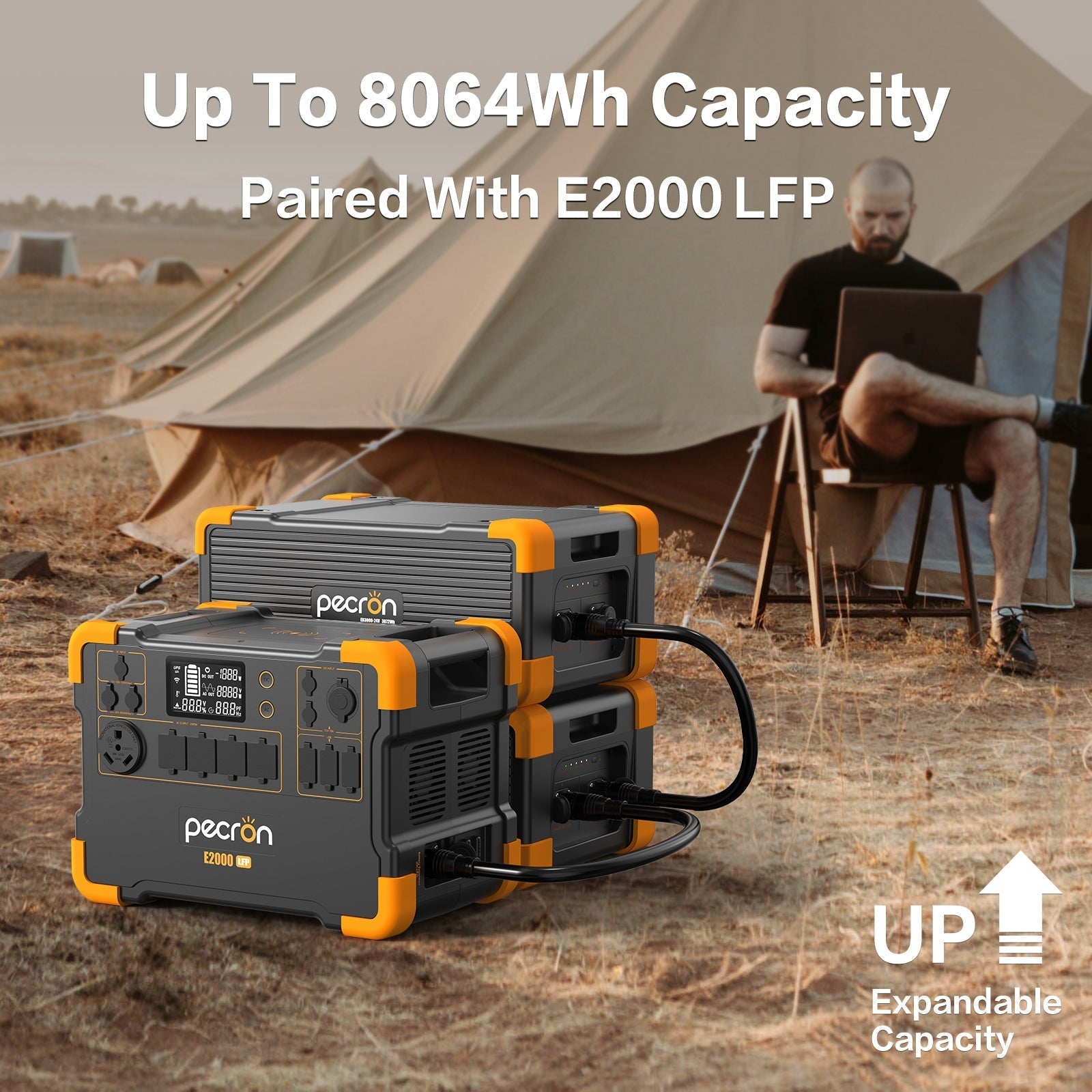 PECRON E2000LFP Expandable Portable Power Station 2000W 1920Wh - We The Collective