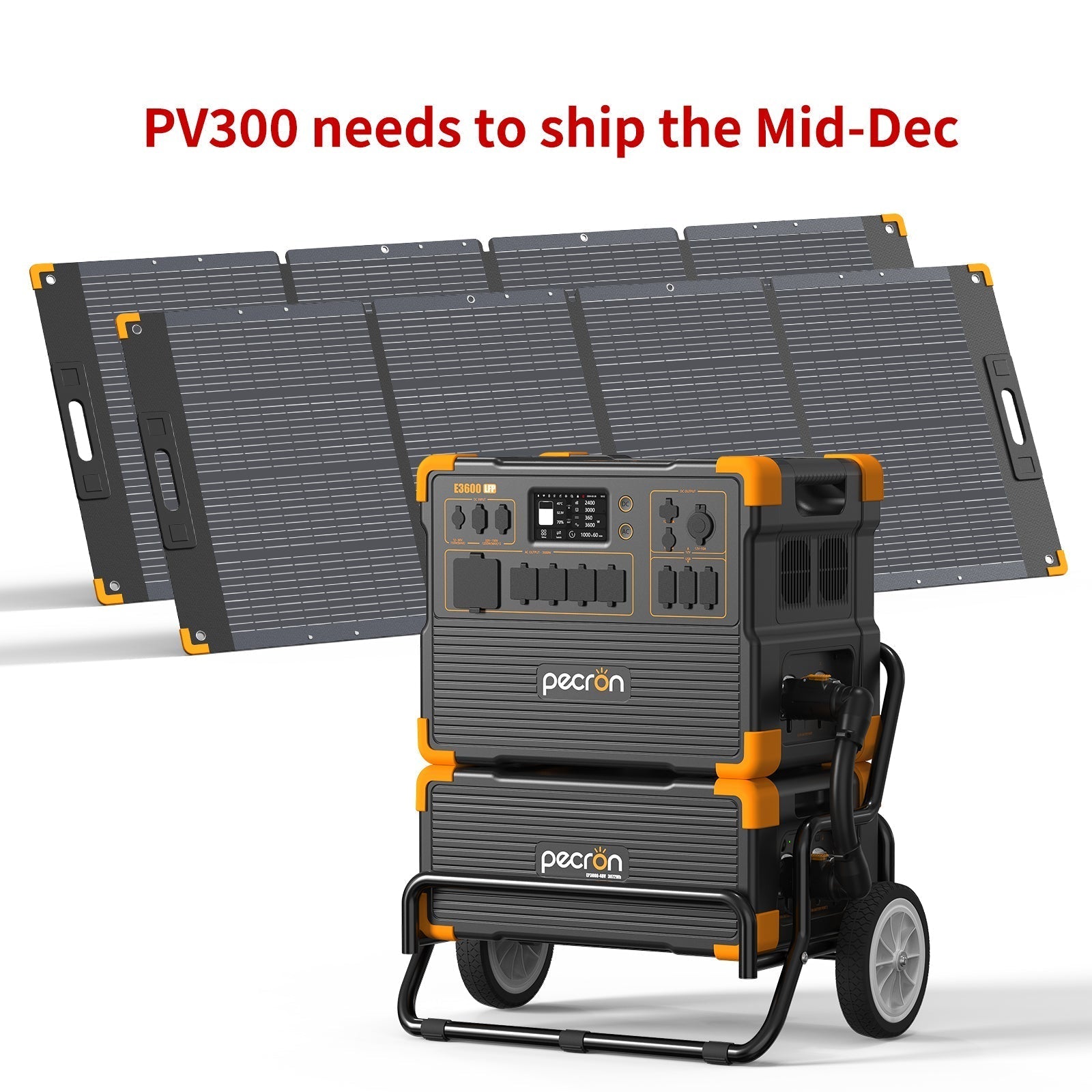 PECRON E3600LFP Portable Power Station 3600W 3072Wh - We The Collective