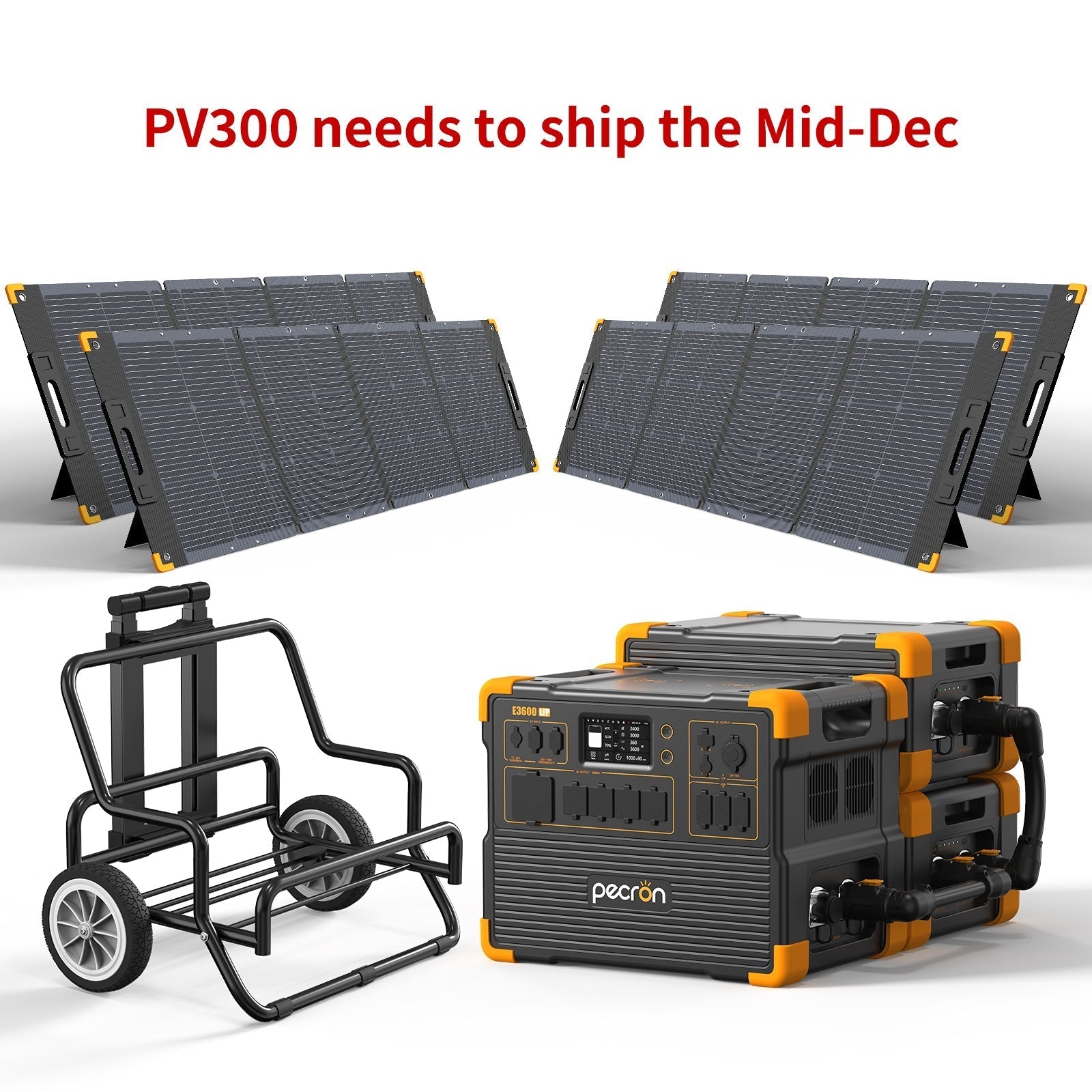 PECRON E3600LFP Portable Power Station 3600W 3072Wh - We The Collective