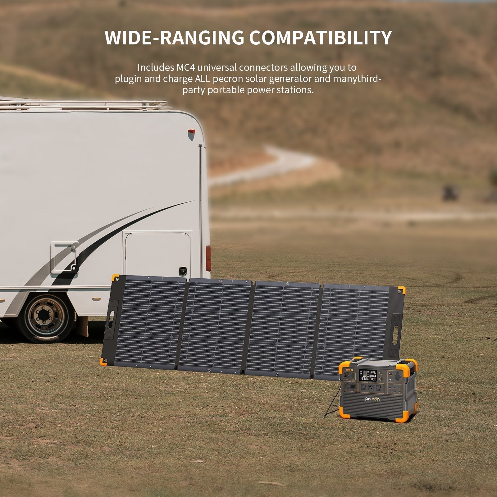 PECRON PV200 200W Portable Solar Panel Waterproof IP67 - We The Collective